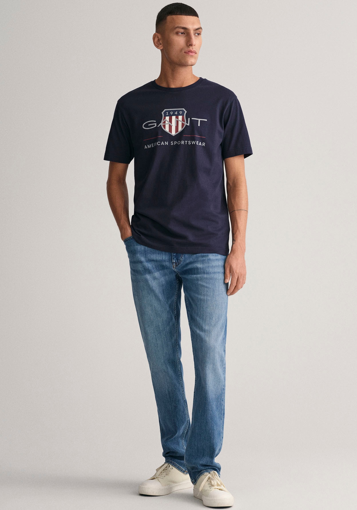 Gant T-Shirt bei online »REG T-SHIRT«, der SHIELD mit Brust Logodruck ARCHIVE auf SS shoppen OTTO