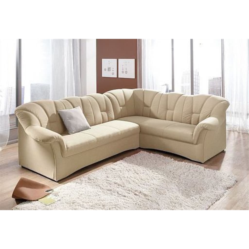 DOMO collection Ecksofa »Papenburg B/T/H: 242/190/84 cm L-Form«