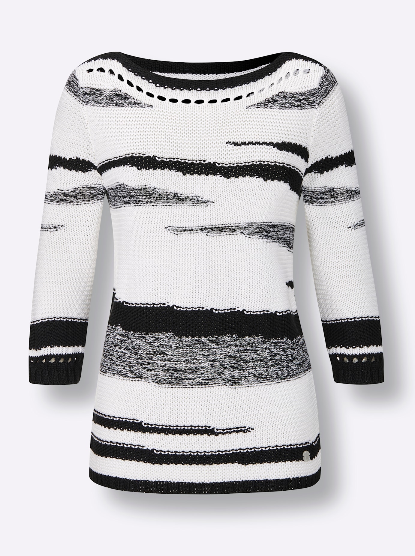 CREATION L PREMIUM Strickpullover »Leinen-Baumwoll-Pullover«