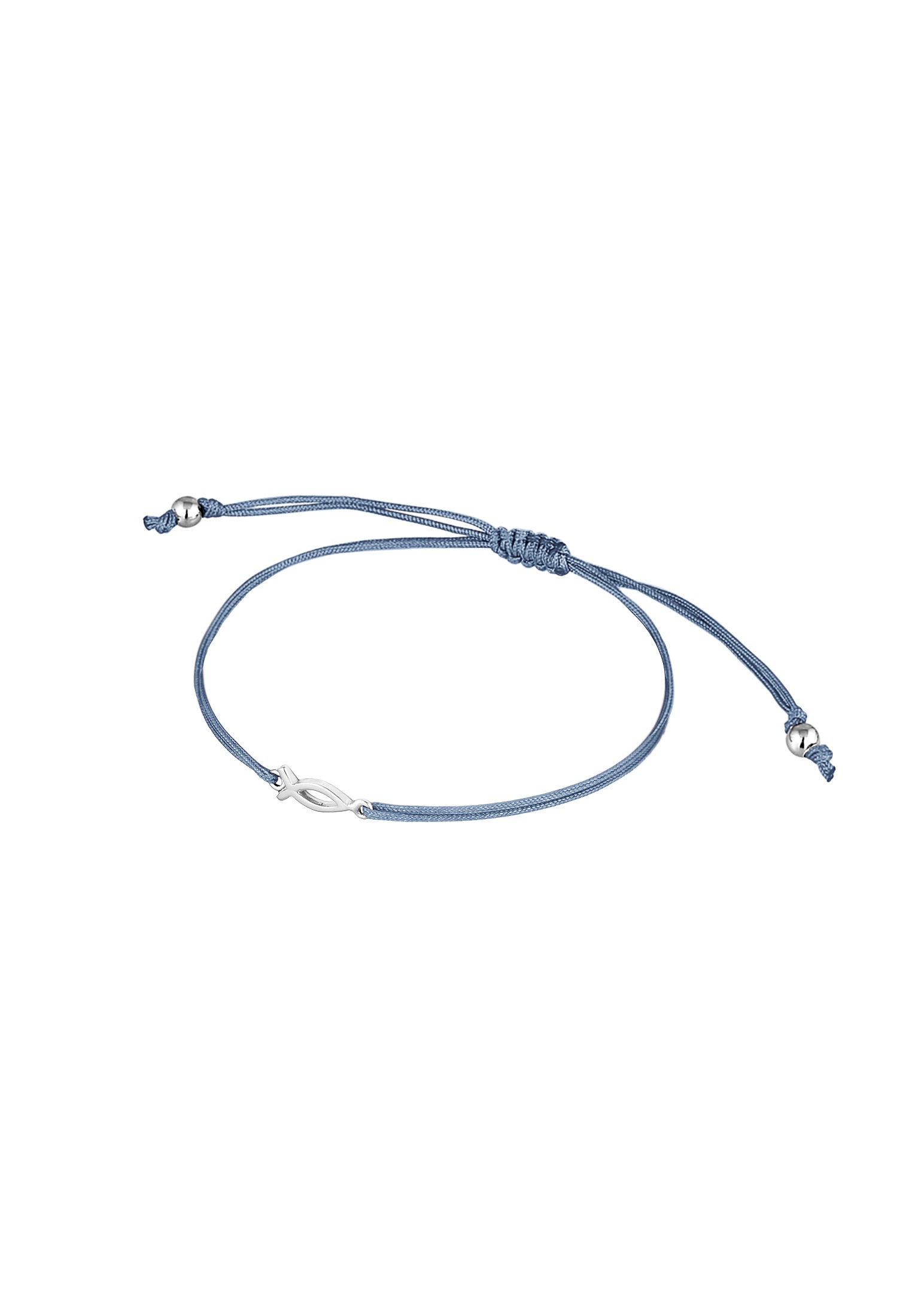 Elli Armkette »Armband Fisch Symbol Nylon Kommunion 925 Silber«