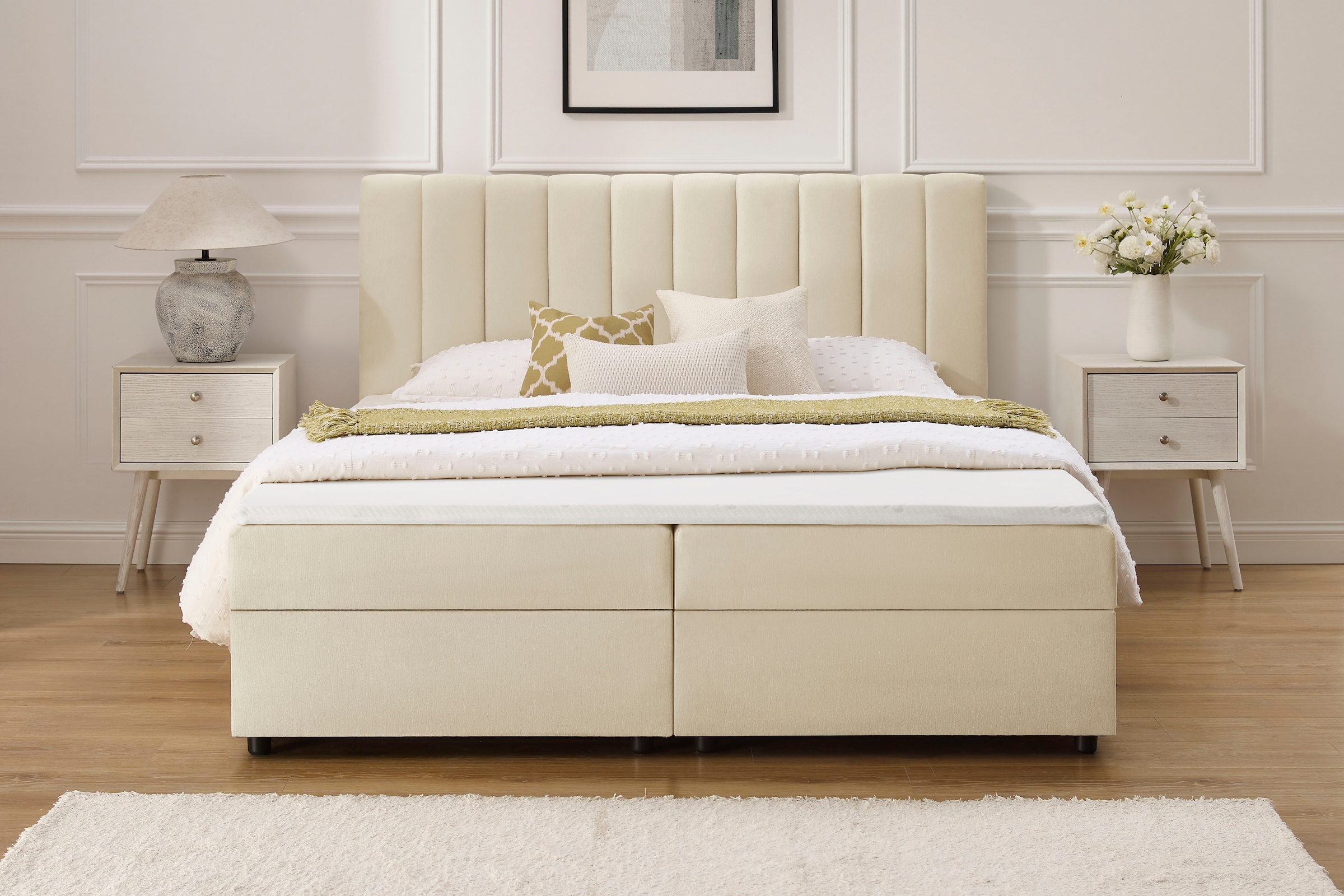 OTTO home Boxbett »Haileyy inkl. Bettkasten und Topper, Liegefläche 180x200cm« erhältlich in der Größe 180x200 cm