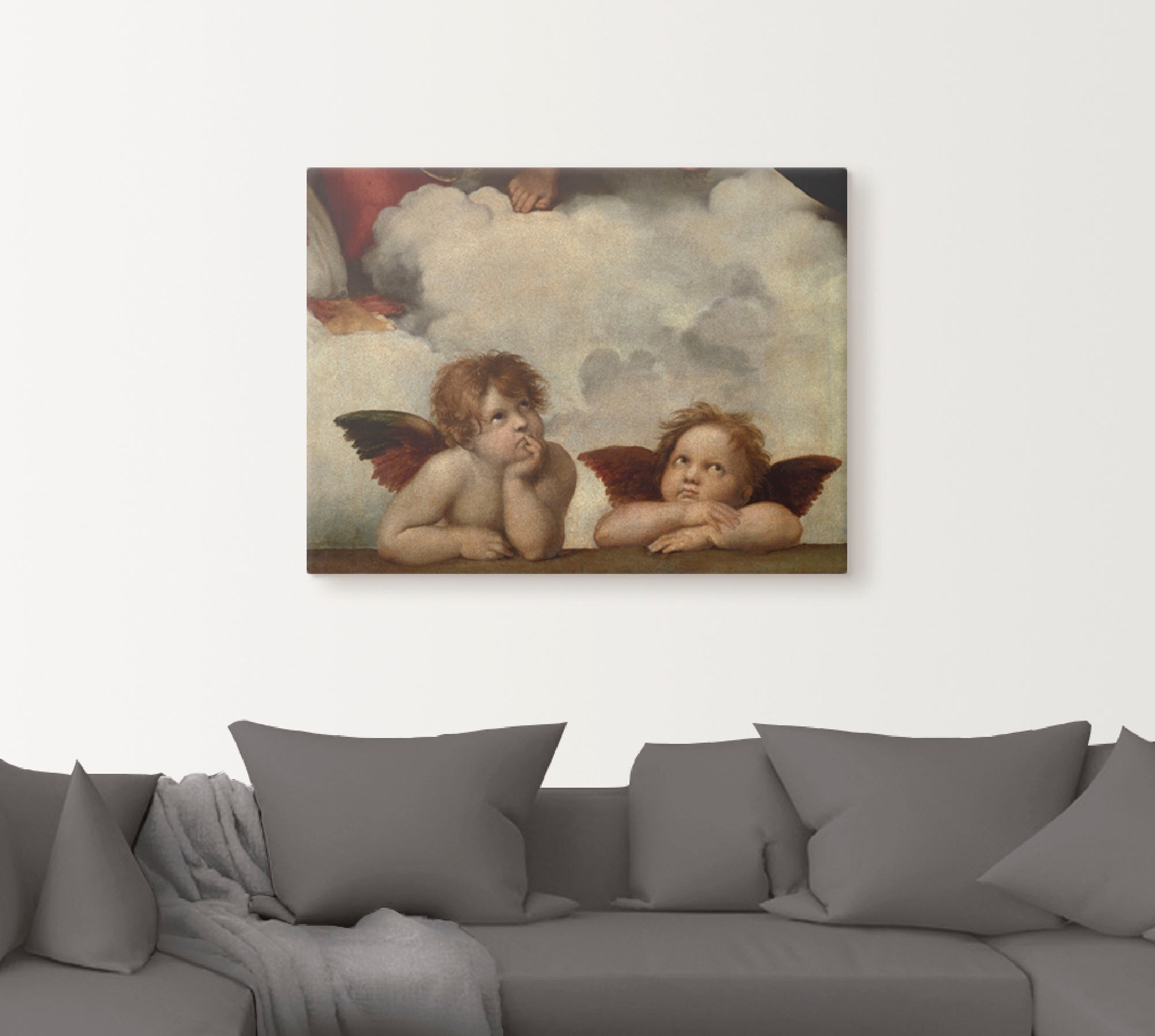 Artland Wandbild »Detail aus Die Sixtinische Madonna.«, Religion, (1 St.), als Leinwandbild, Poster, Wandaufkleber in verschied. Größen