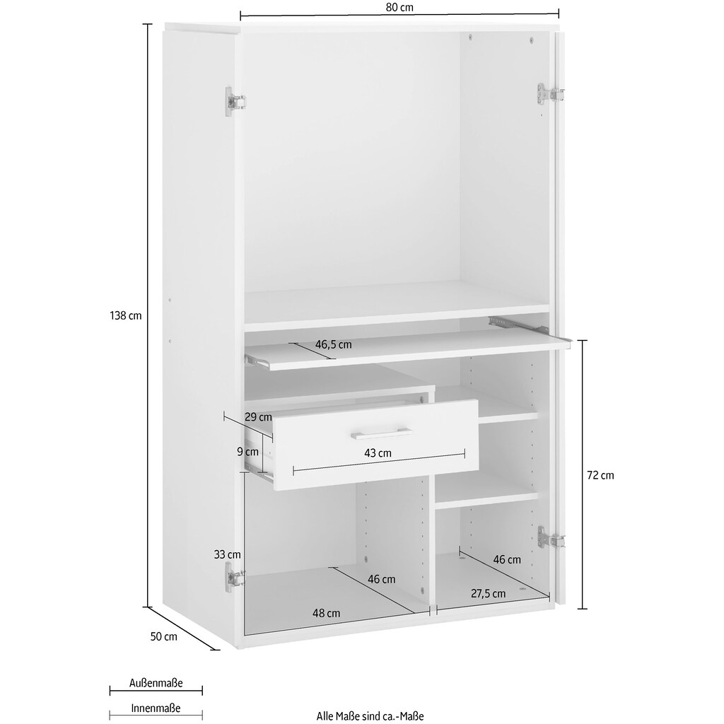 VOGL Möbelfabrik PC-Schrank »Nick«