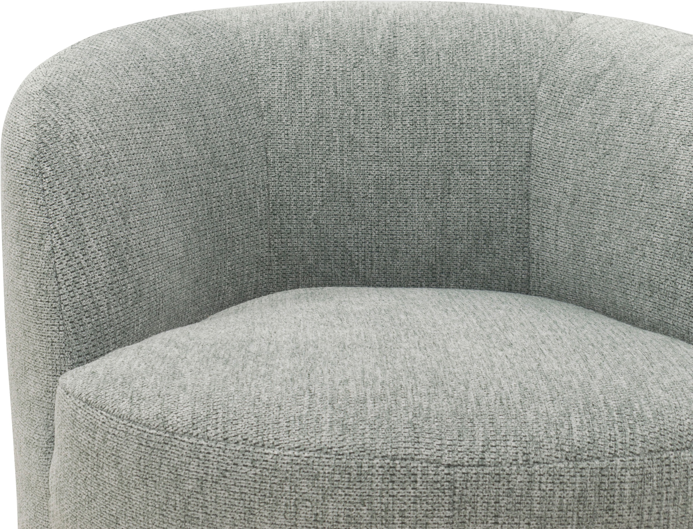 DOMO collection Sessel »Obidos moderner Loungesessel« Struktur weich, grau