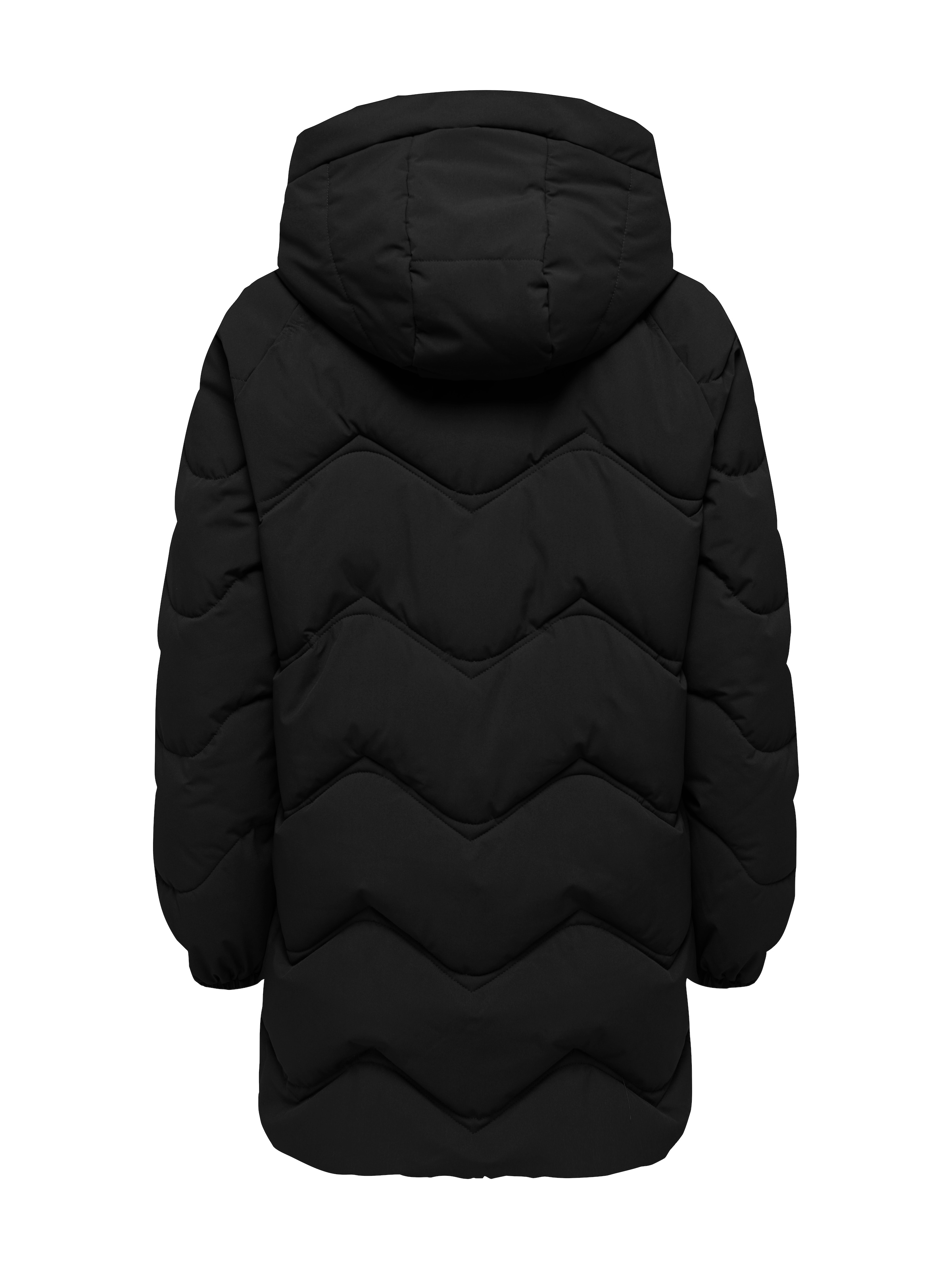 JDY Steppjacke »JDYPOWER LONG HOOD PUFFER OTW HAB« mit Kapuze Kunstfaser