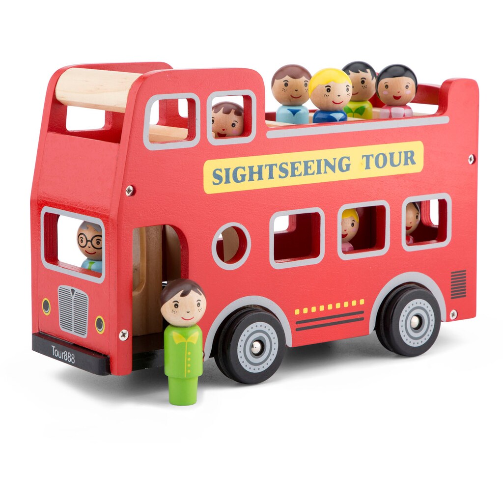 New Classic Toys® Spielzeug-Bus »Holzspielzeug, Little Driver - Sightseeing-Bus«