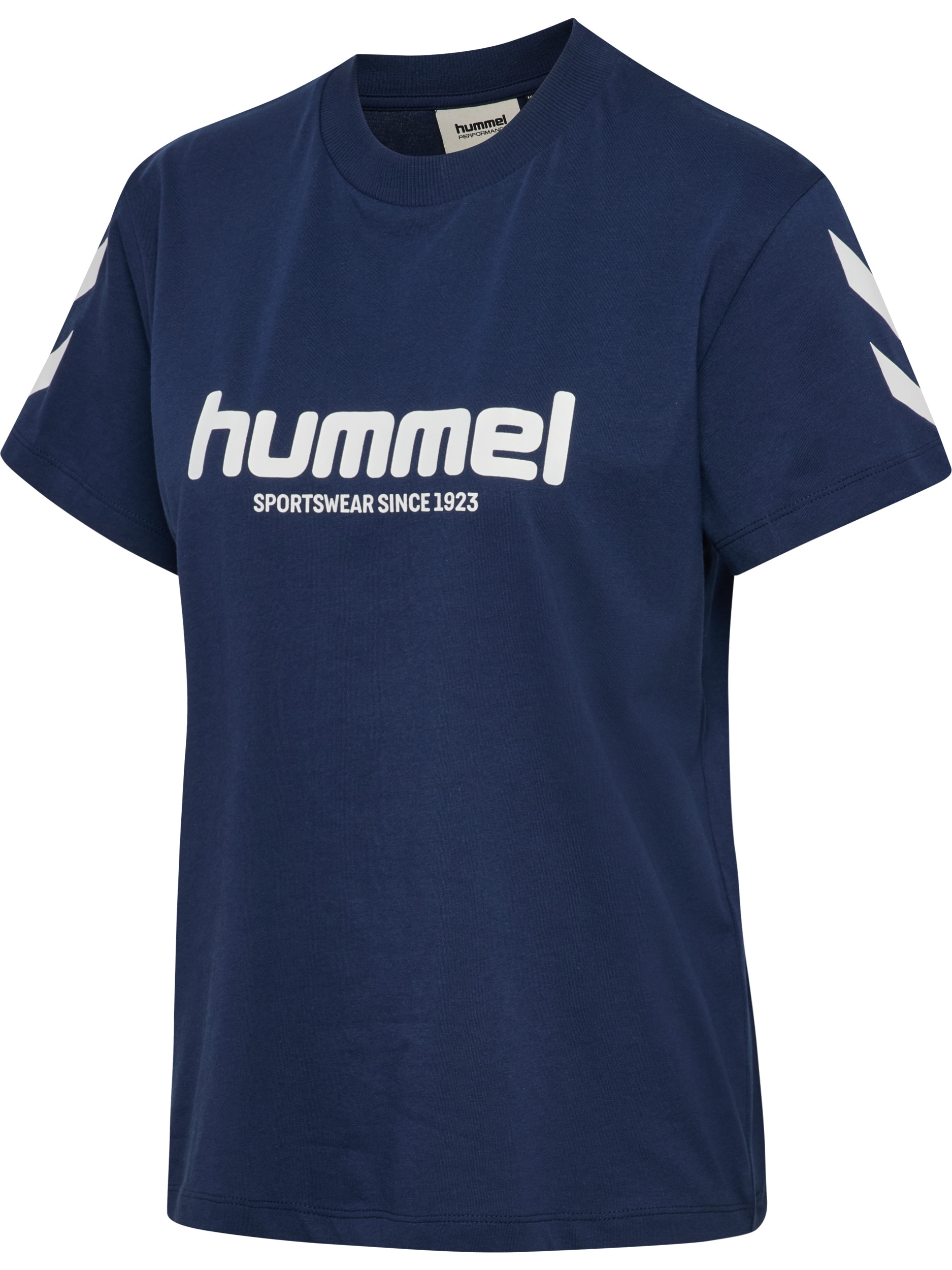 hummel T-Shirt »HMLLEGACY 2.0 W T-SHIRT S/S« sportlicher Stil, kurze Ärmel, aus Baumwolle