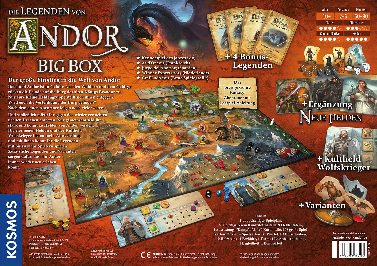 Kosmos Spiel »Die Legenden von Andor - Big Box«