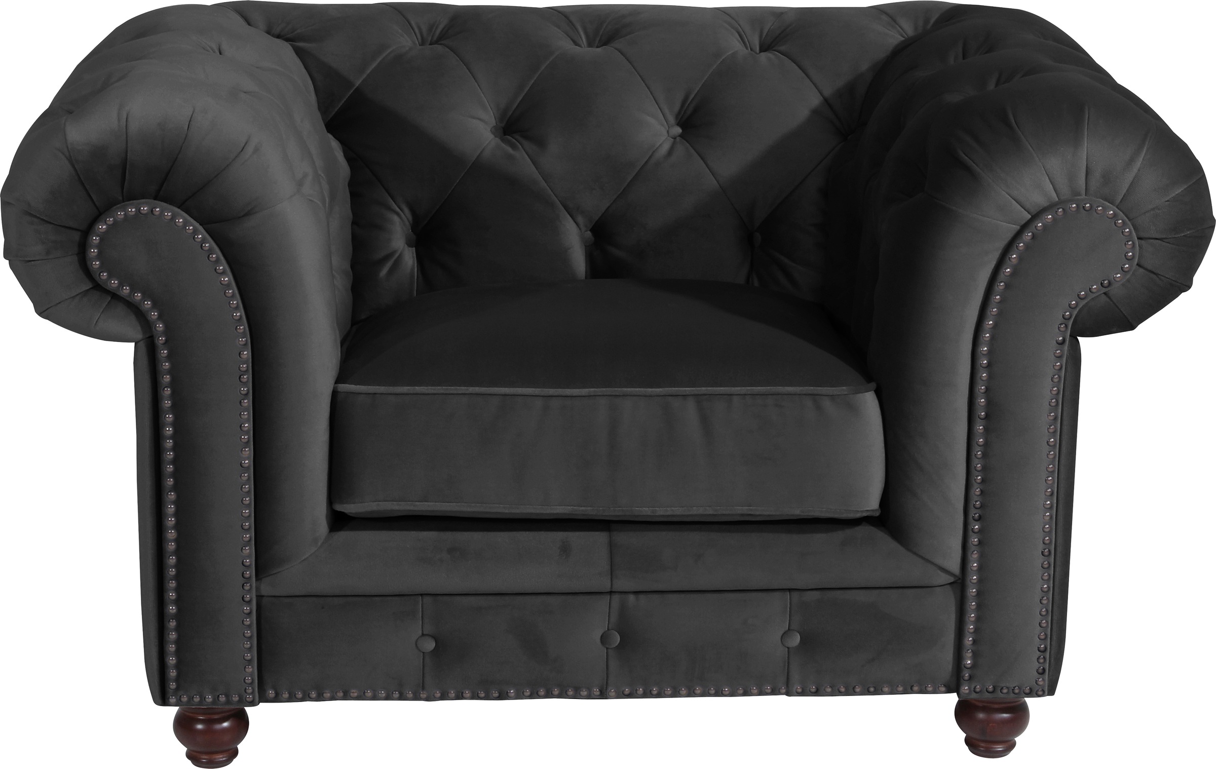 Max Winzer® Polstergarnitur »Old England Chesterfield, hochwertig und elegant« 3 Stk. tlg. mit edler Knopfheftung, 3-tlg.
