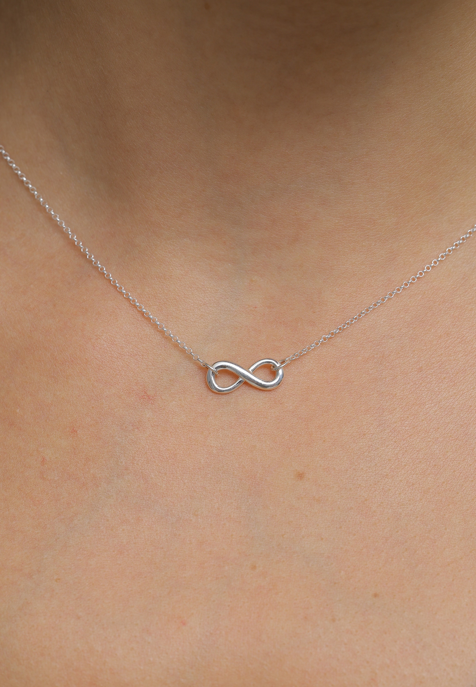 Elli Choker »Halskette Choker Infinity Symbol Unendlichkeit 925 Silber«