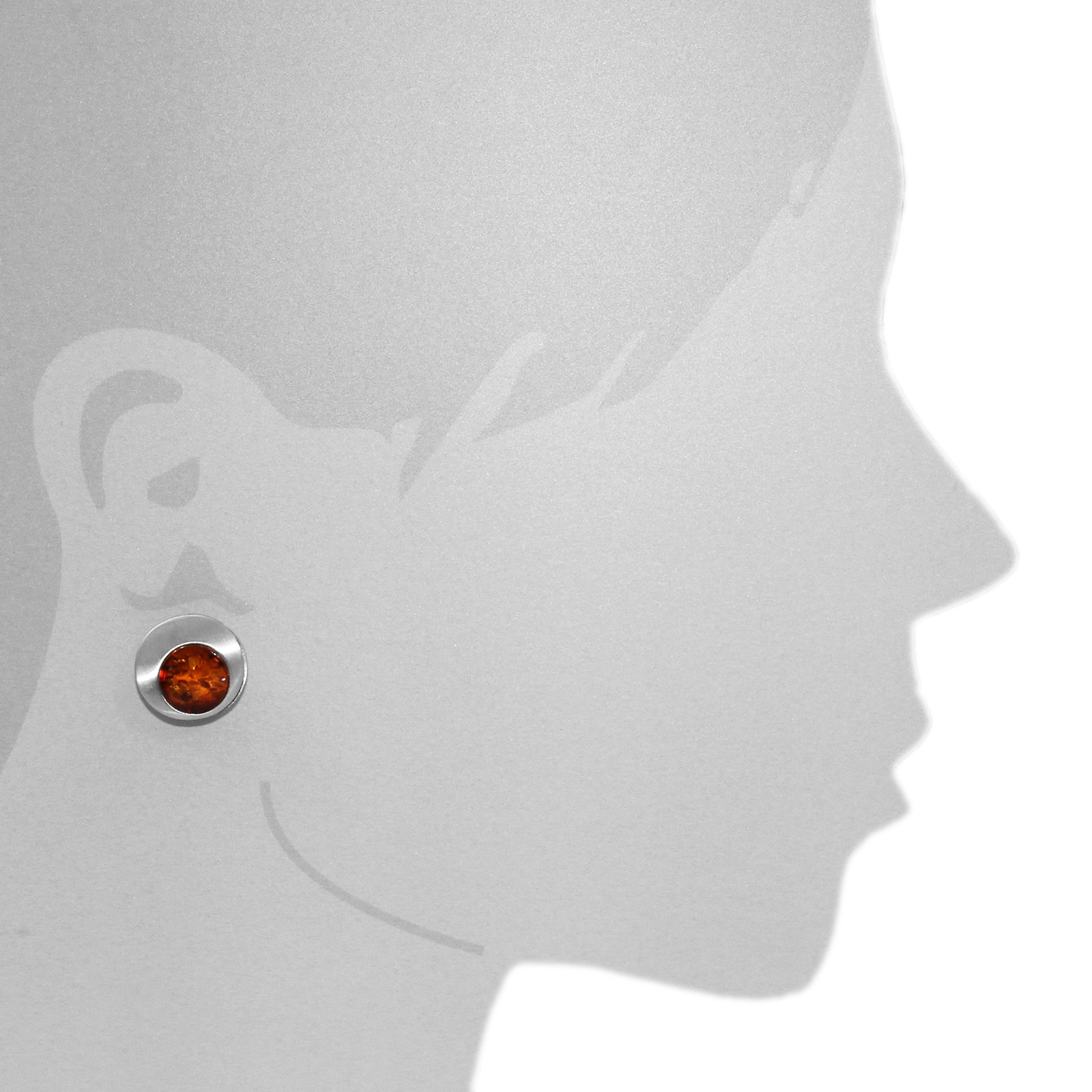 OSTSEE-SCHMUCK Paar Ohrclips »- Alina - Silber 925/000 - Bernstein«