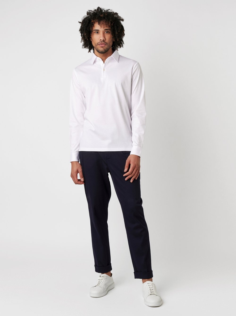 DESOTO Langarm-Poloshirt »Jerseypolo Essential Kent langarm«, Flexibler Stretch