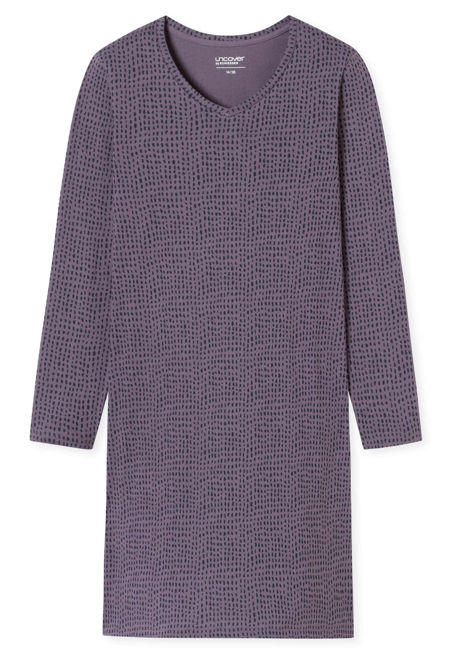 uncover by SCHIESSER Nachthemd »UNCOVER Nightwear«, Baumwolle, Single Jersey-Qulität, V-Neck, weich, atmungsaktiv