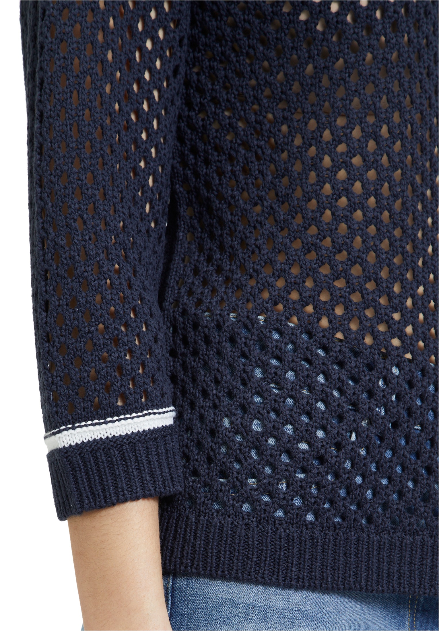 Betty Barclay Rundhalspullover »Lochstrick-Pullover mit Strickdetails«