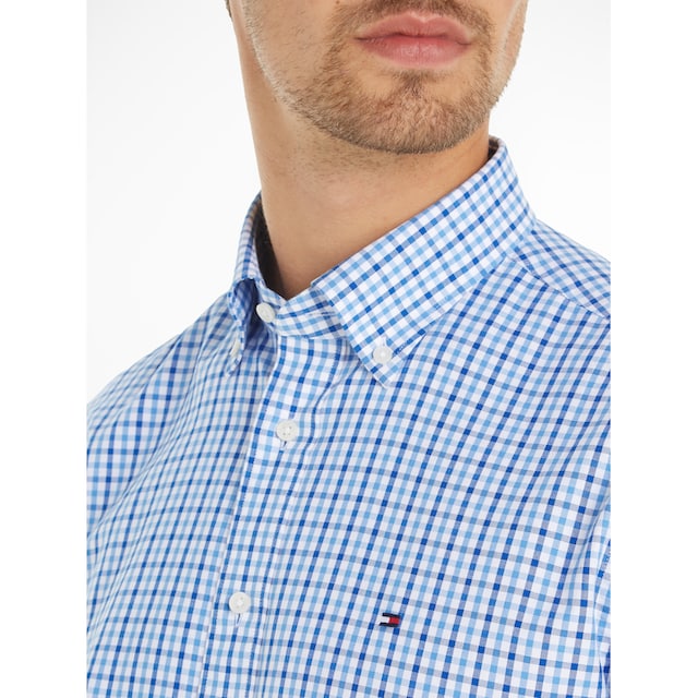 Tommy Hilfiger Langarmhemd »CL W-OXFORD CHECK RF SHIRT«, mit dezenter  Labelflag auf der Brust online kaufen bei OTTO