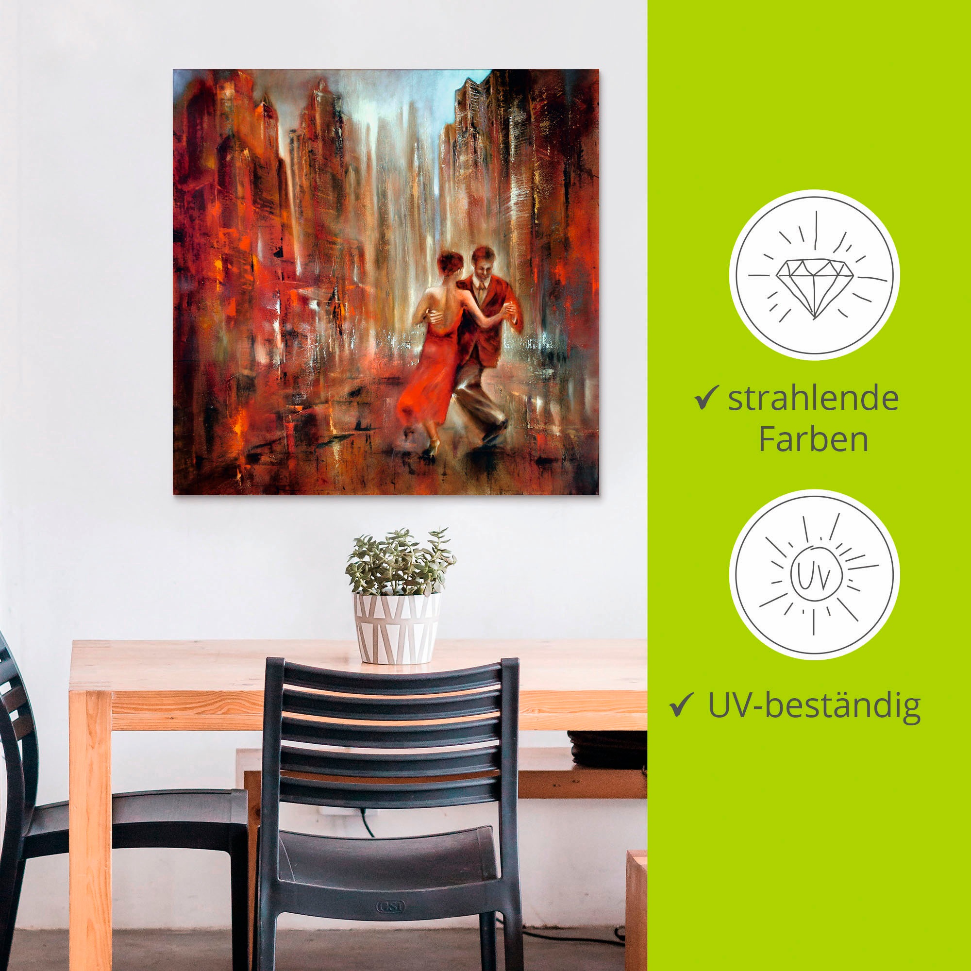 Artland Wandbild »Tango«, Sport, (1 St.), als Alubild, Outdoorbild, Leinwandbild, Poster in verschied. Größen