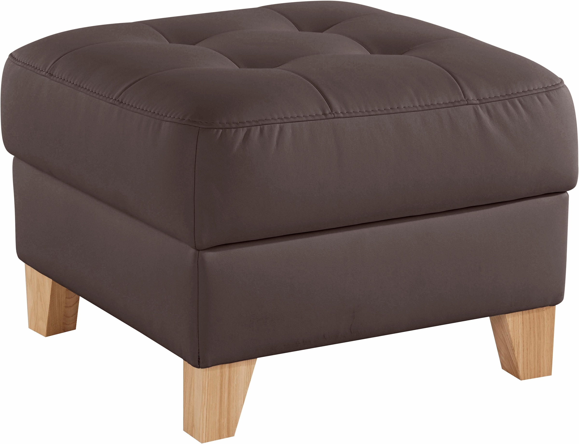 exxpo - sofa fashion Hocker »Elio bequemer Sitzkomfort und aufwendiger Detailverarbeitung«, mit Staufach unter der Sitzfläche