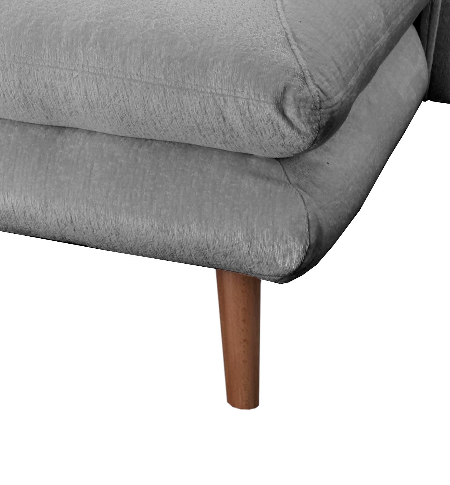INOSIGN Ecksofa »Lazio modern und bequem, schmale Armlehnen, tolle Detailverarbeitung«, zwei verschiedene Fußfarben wählbar