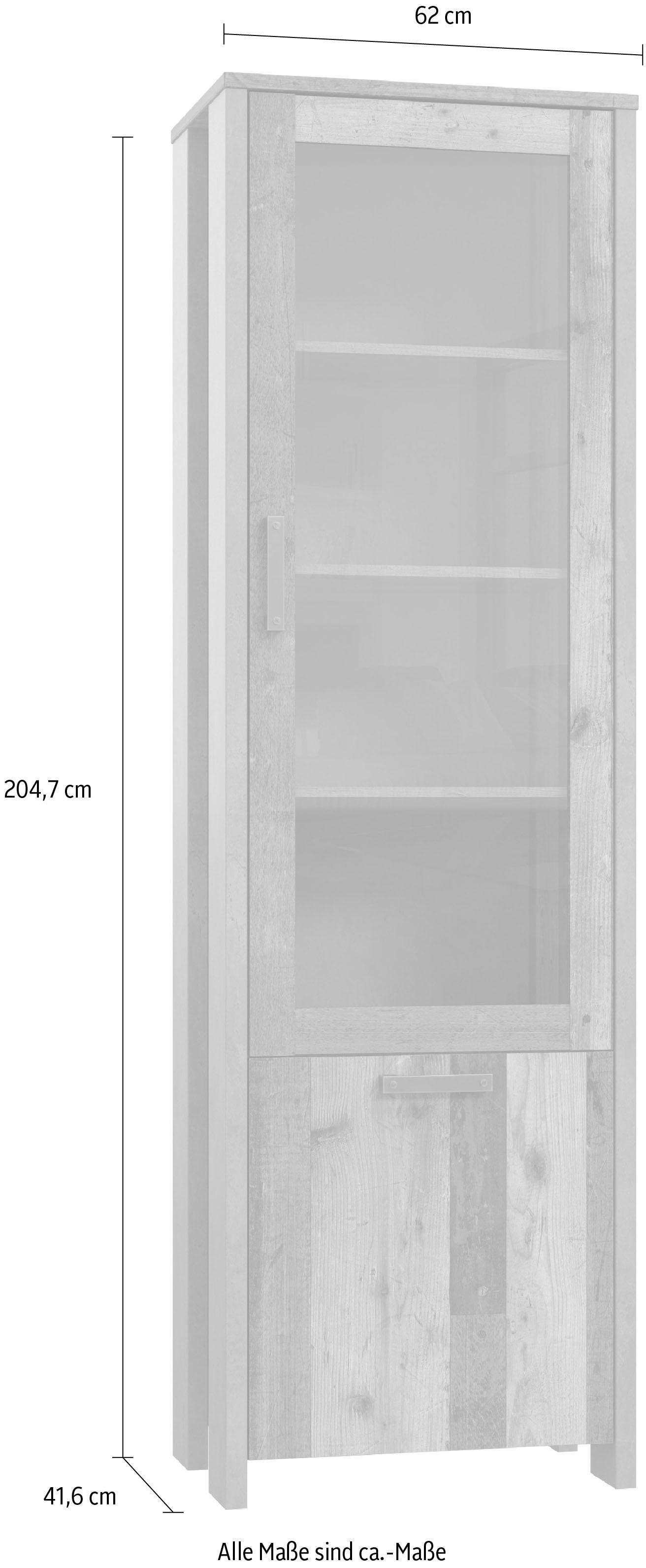 FORTE Vitrine, Höhe 204 cm