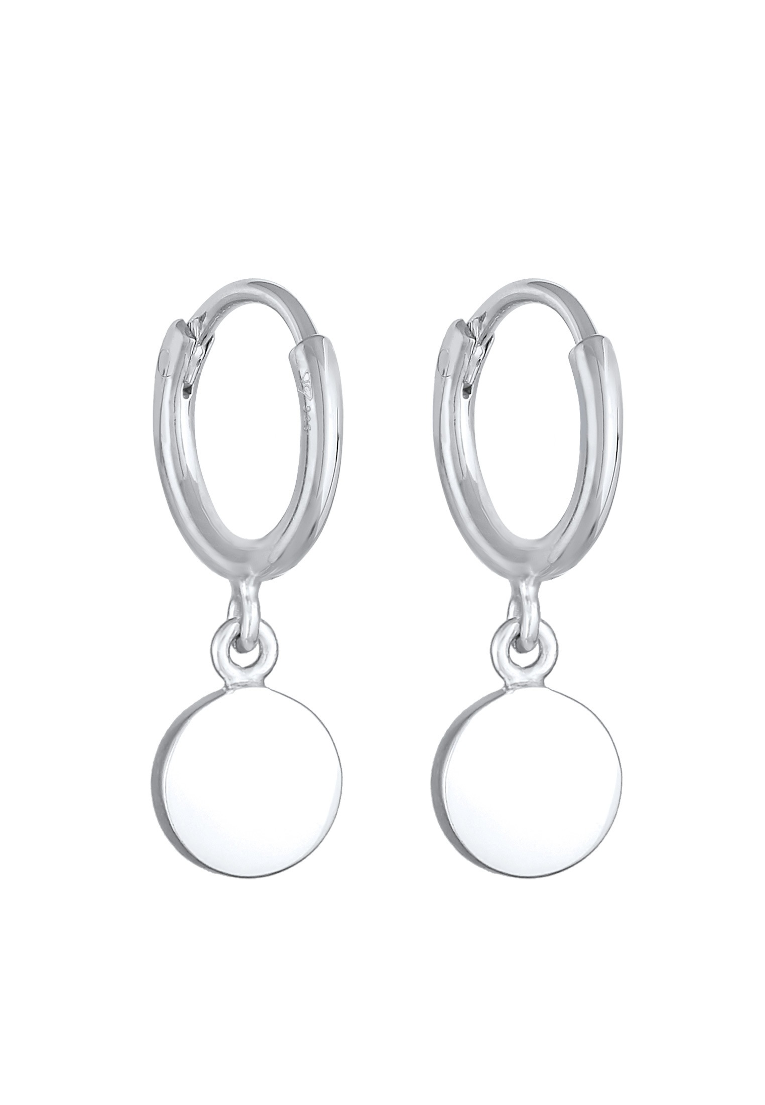 Elli Paar Ohrstecker »Ohrringe Kids Creolen Smiling Emaille 925 Silber«
