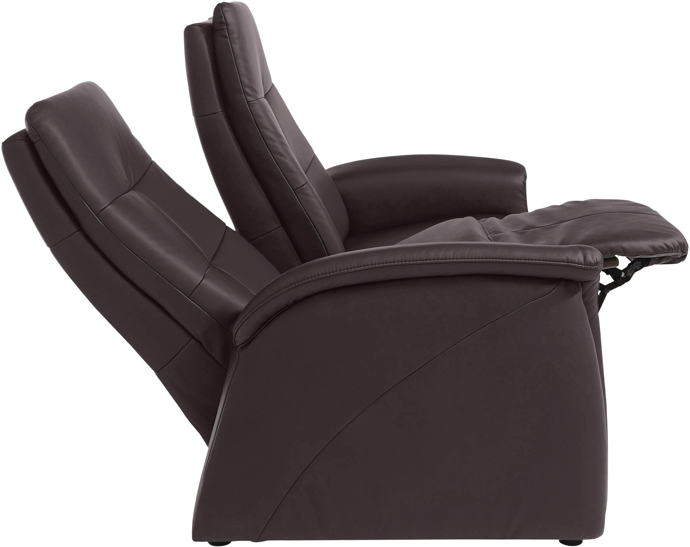 exxpo - sofa fashion Sofa »Tivoli, Kinosofa, bequem und komfortabel durch die Relaxfunktion« (2-sitzig), schmale Armlehnen