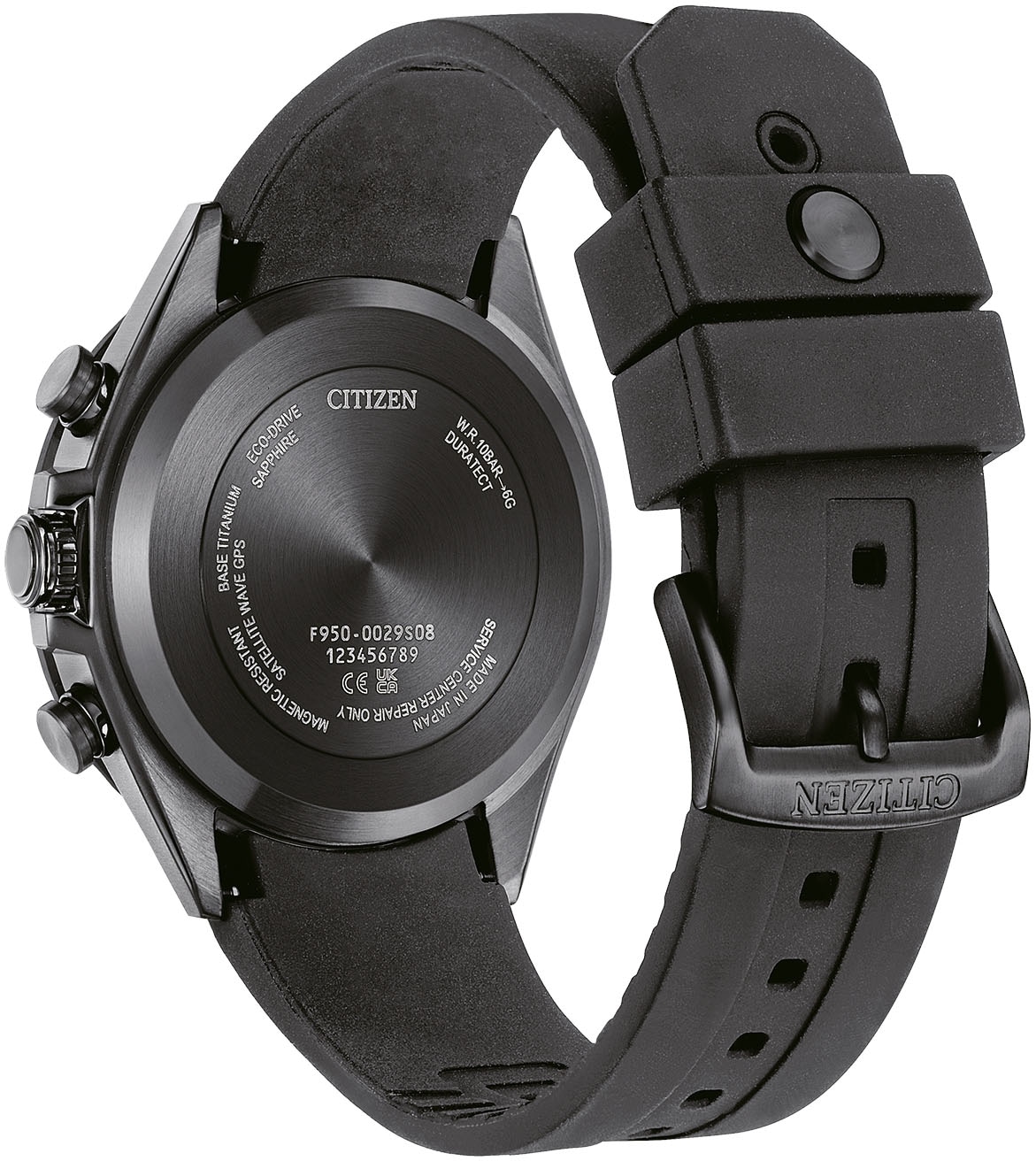 Citizen Funk-Multifunktionsuhr »Attesa Satellite Wave GPS« Armbanduhr, Herren, Polyurethanband, Datum, Solaruhr, Weltzeit, GPS