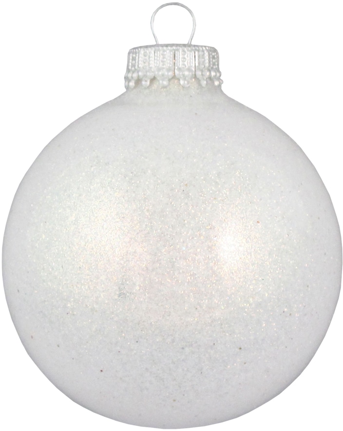 Krebs Glas Lauscha Weihnachtsbaumkugel »CBK03221 in weiß, Größe 7 cm