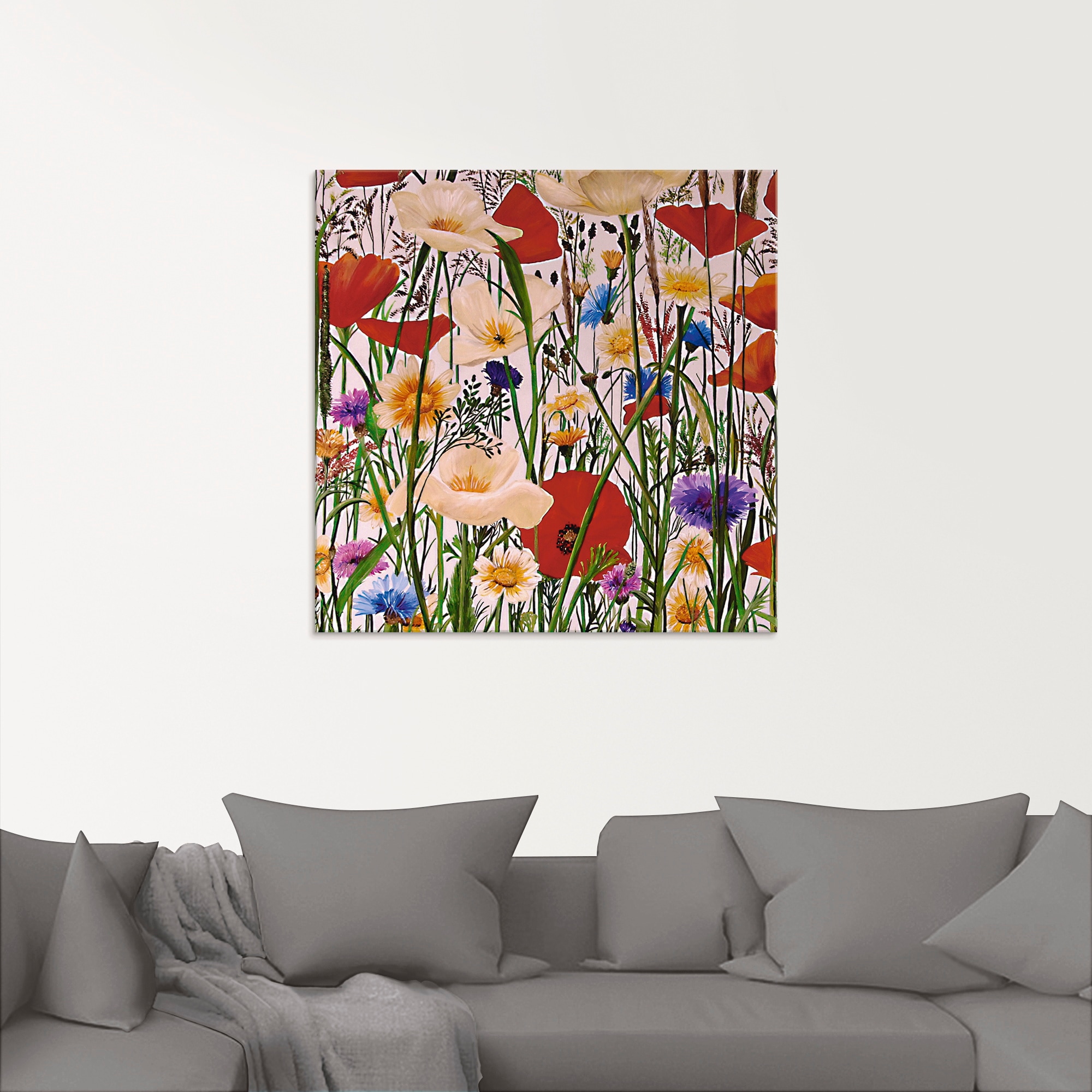 Artland Glasbild »Bunt und Natürlich«, Blumen, (1 St.), in verschiedenen Größen
