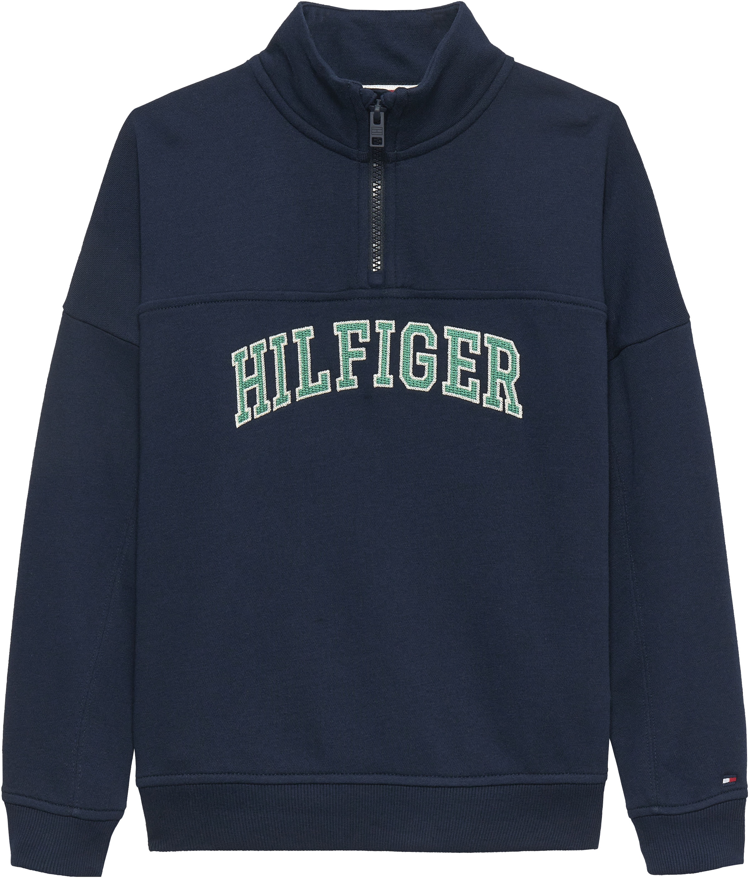 Tommy Hilfiger Sweatshirt »HILFIGER VARSITY ZIP SWEATSHIRT«, Kinder bis 16 Jahre, regular fit
