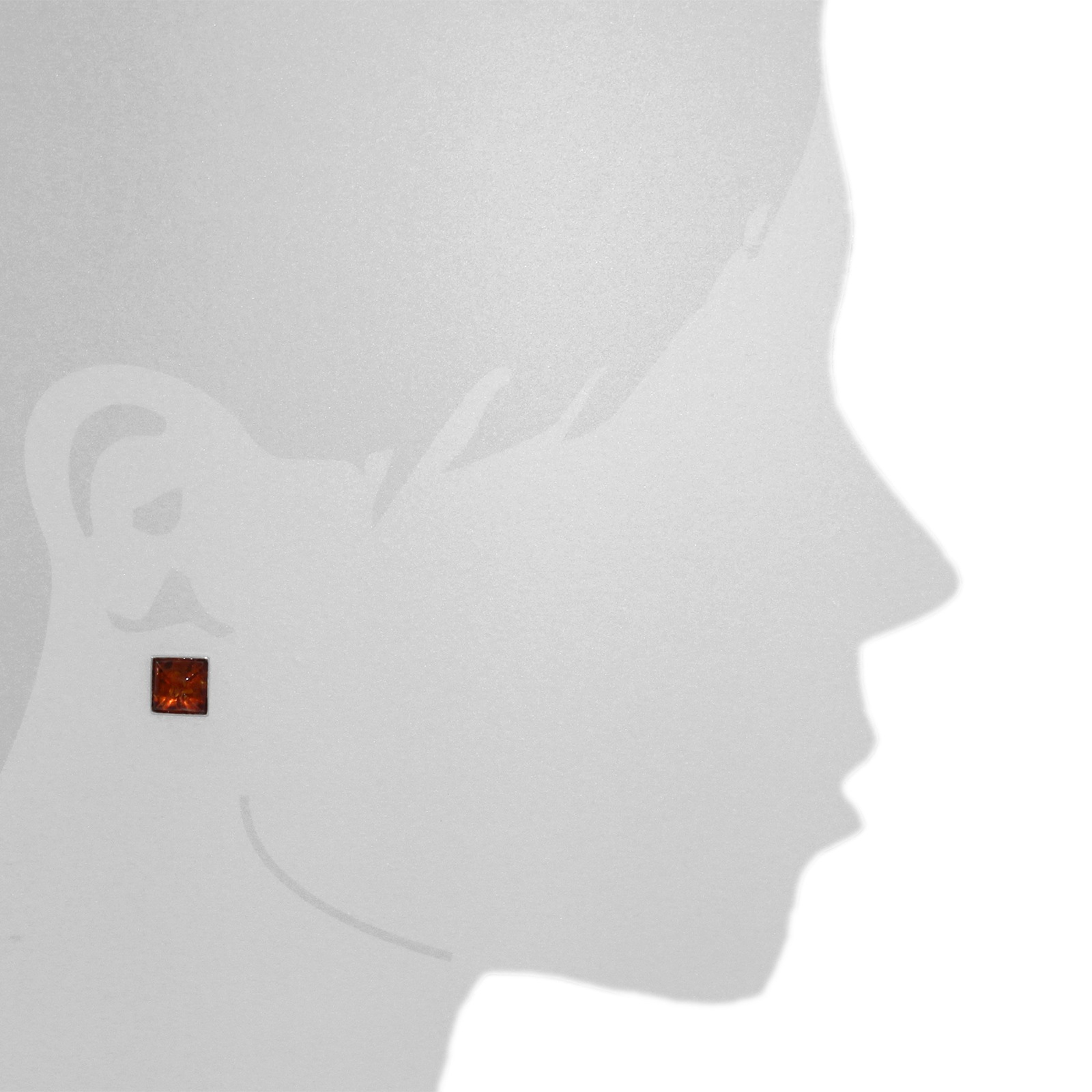 OSTSEE-SCHMUCK Paar Ohrstecker »- Classic 10 x 10 mm - Gold 333/000 - Bernstein«