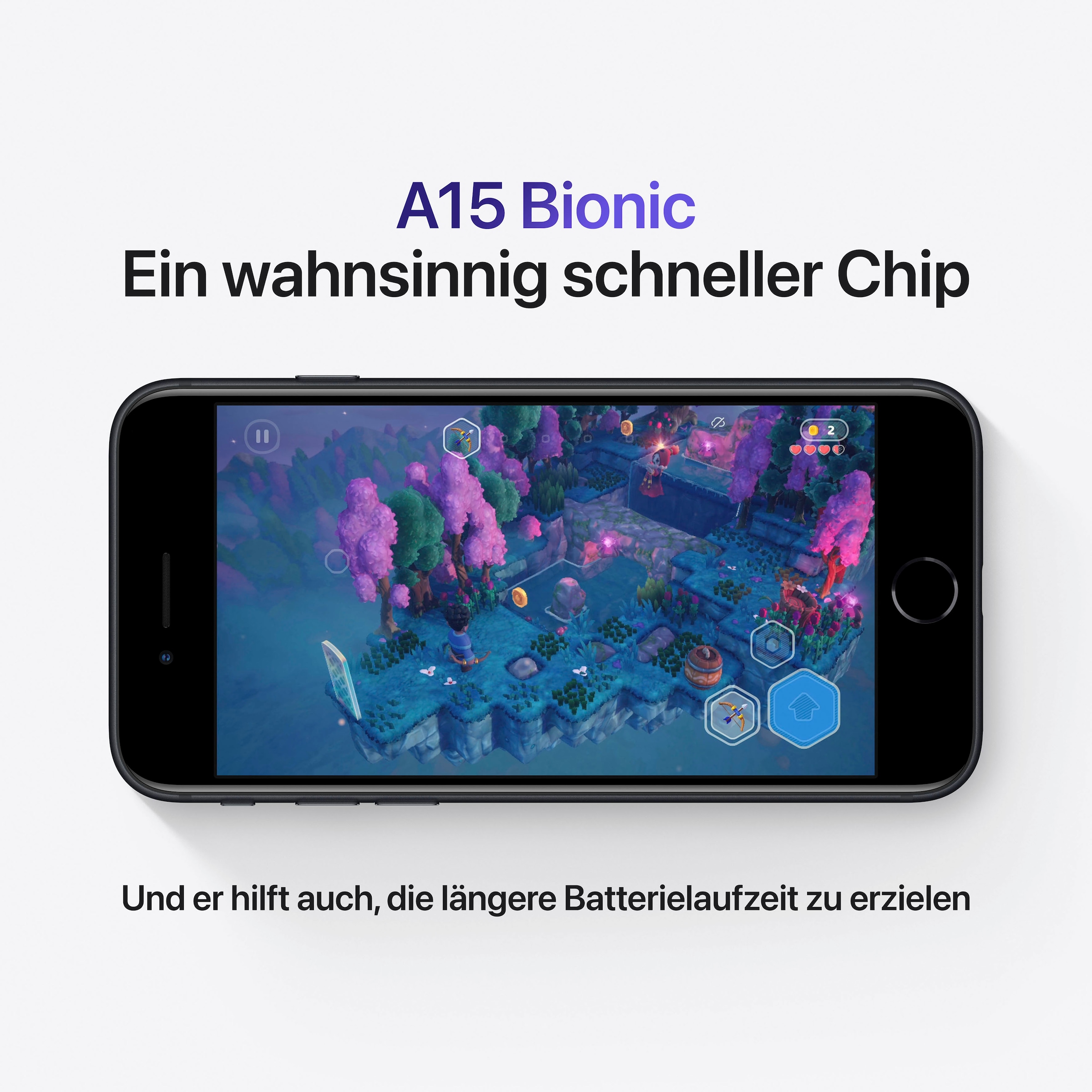 Apple Smartphone »iPhone SE (2022)«, Midnight, 11,94 cm/4,7 Zoll, 256 GB Speicherplatz, 12 MP Kamera