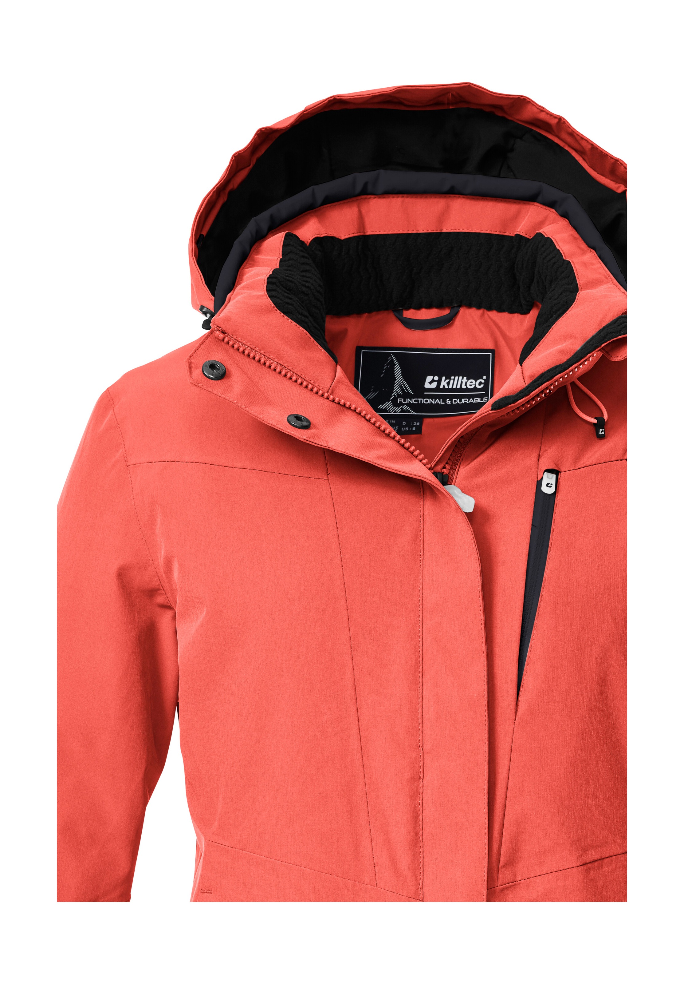 Killtec Skijacke »KSW 25 WMN SKI JCKT«, Atmungsaktive, wasserdichte Skijacke mit abnehmbarer Kapuze