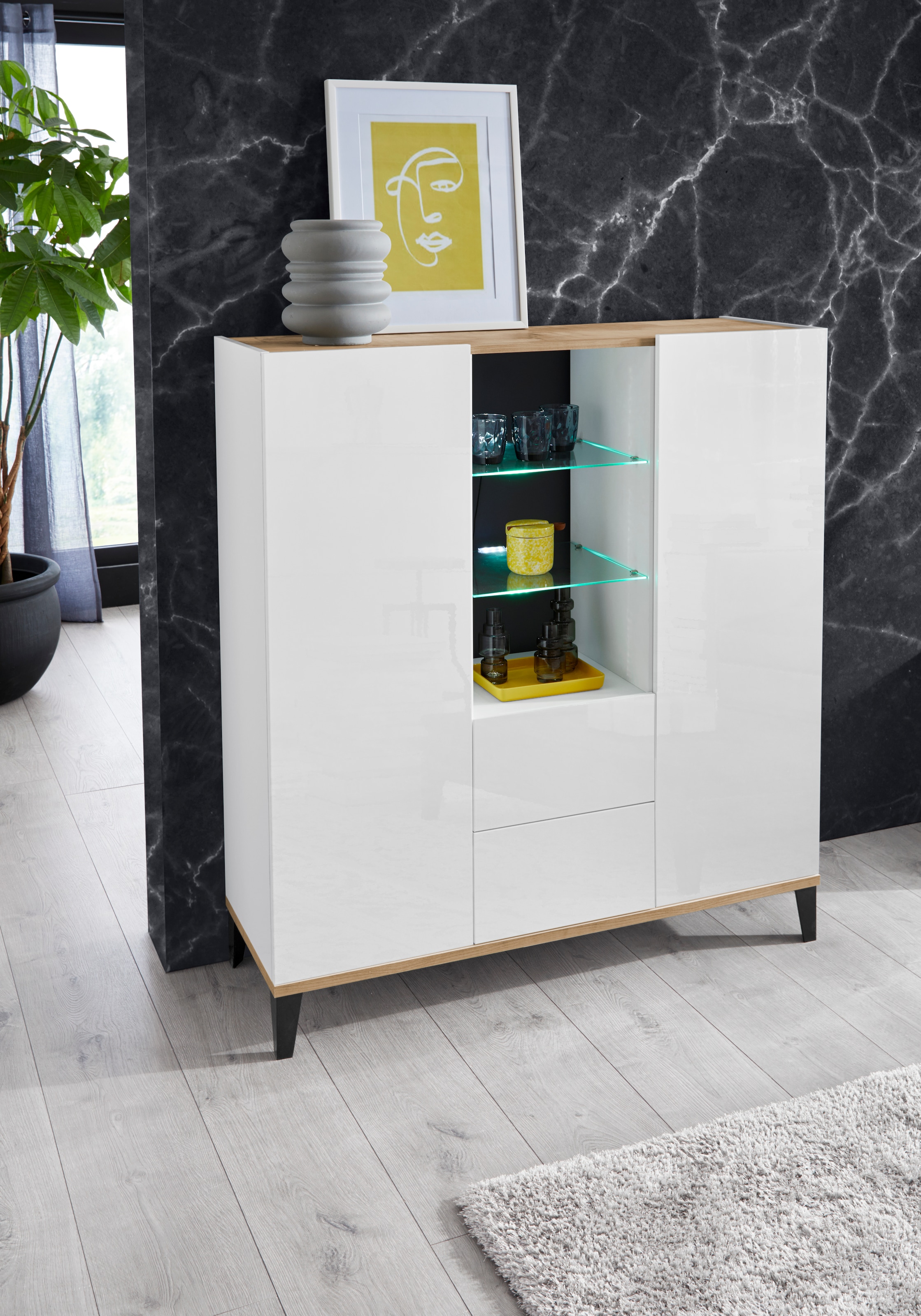 INOSIGN Highboard »Sunrise«, Breite 120 cm