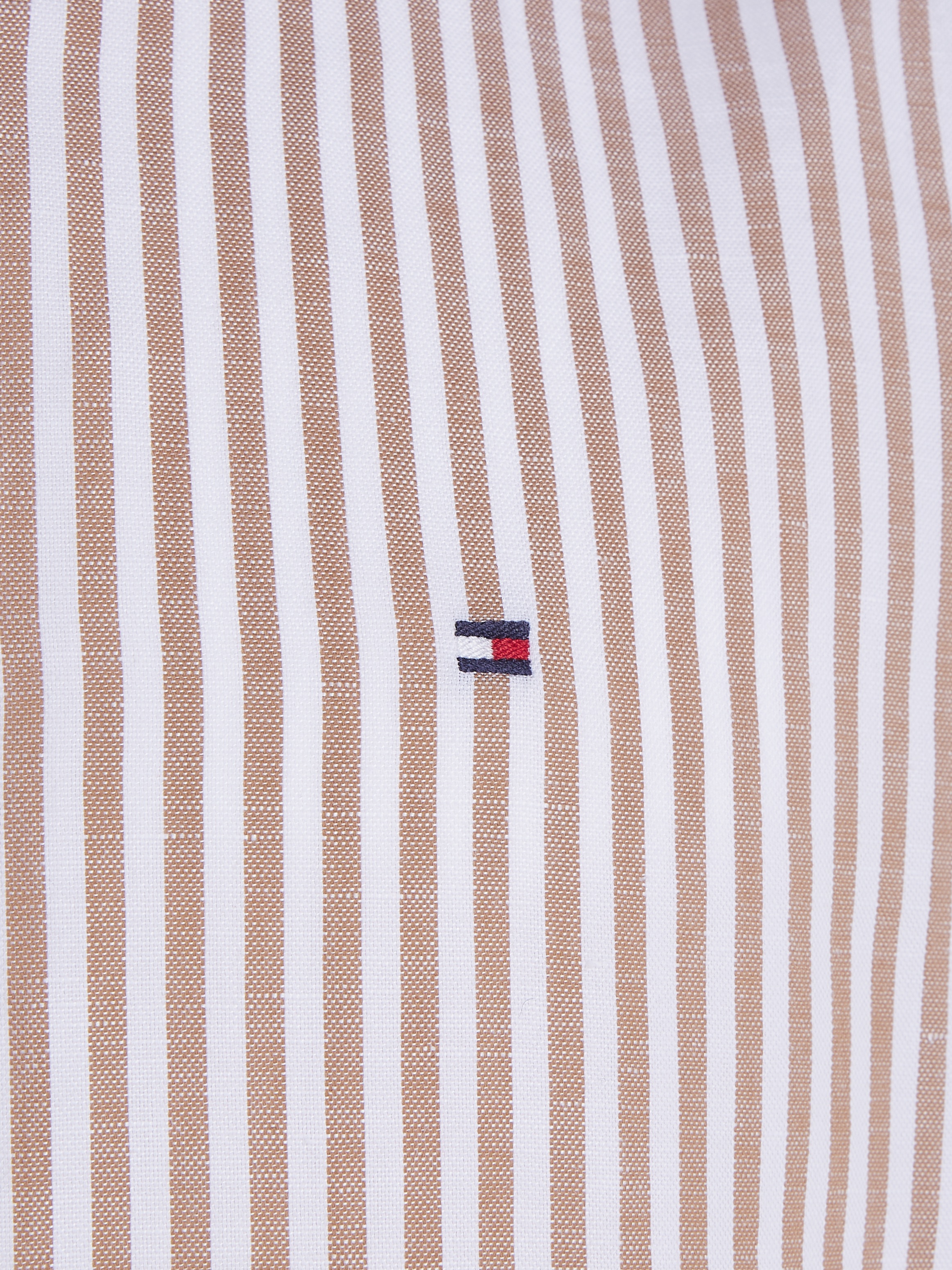 Tommy Hilfiger Langarmhemd »CL W-COTTON LINEN STRIPE SHIRT«, modisch gestreift