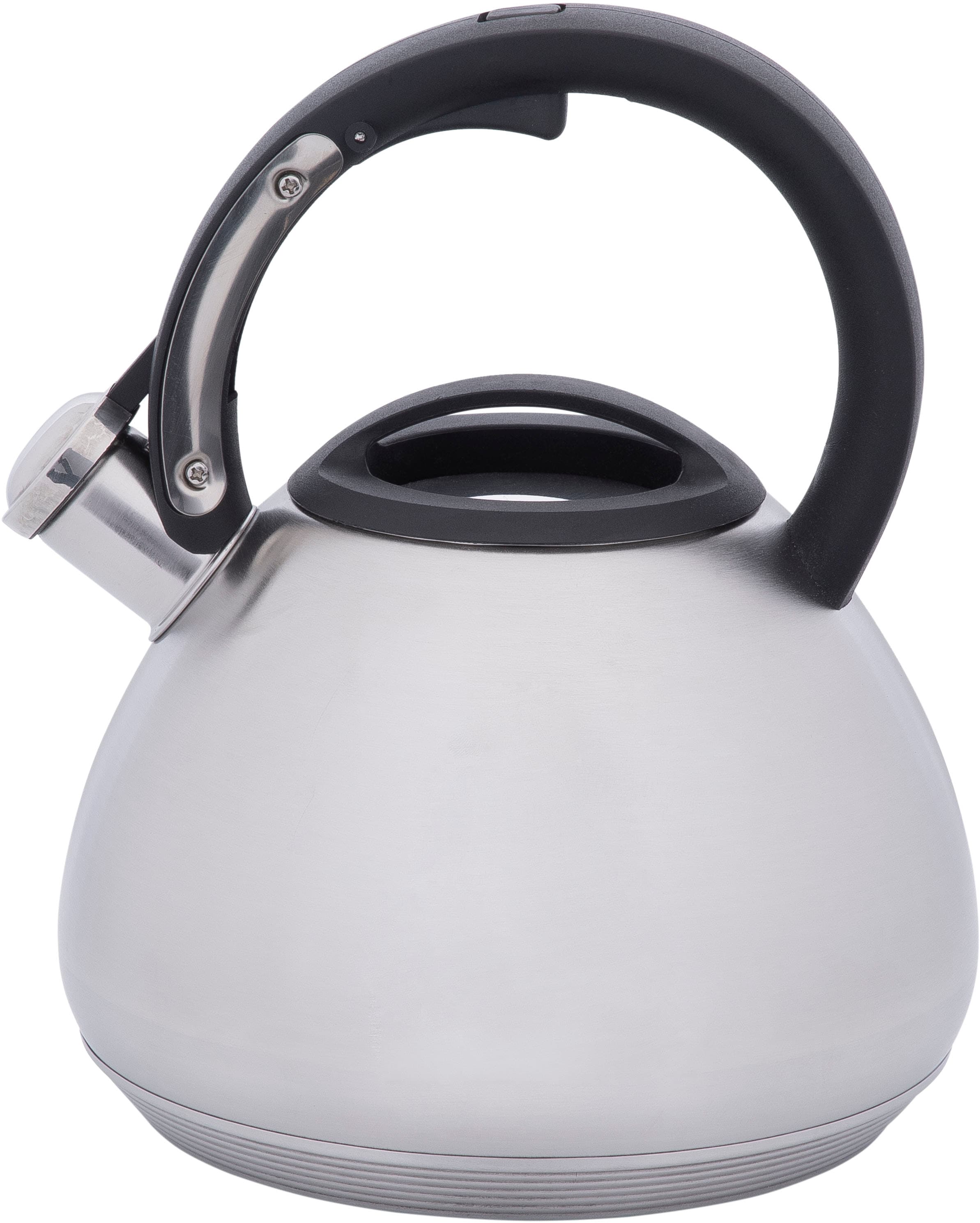 RESTO Kitchenware Wasserkessel »Lyra, Flötenkessel 2,7 l mit wärmespeicherndem Boden im Geschenkkarton« 1 Stk. tlg. Edelstahl