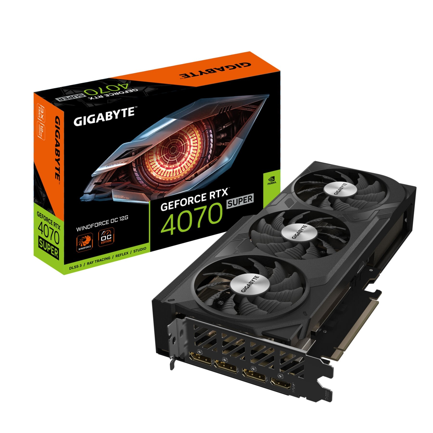 Gigabyte Grafikkarte »GeForce RTX 4070 SUPER WINDFORCE OC«, 12 GB, GDDR6X