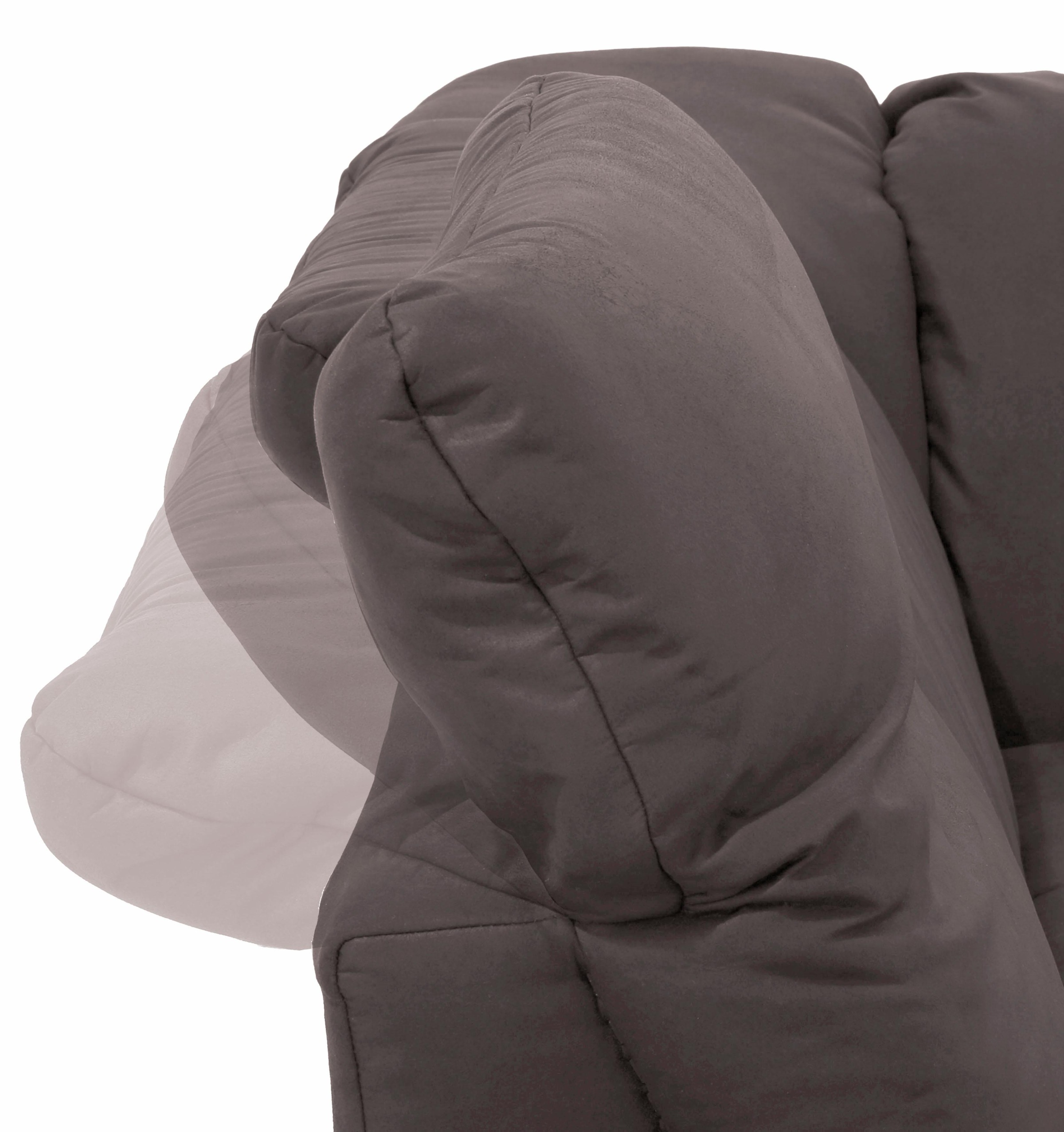 Home affaire Ecksofa »Lyla L-Form«, mit Recamiere, wahlweise mit Rückenfunktion und zusätzlich mit Bett