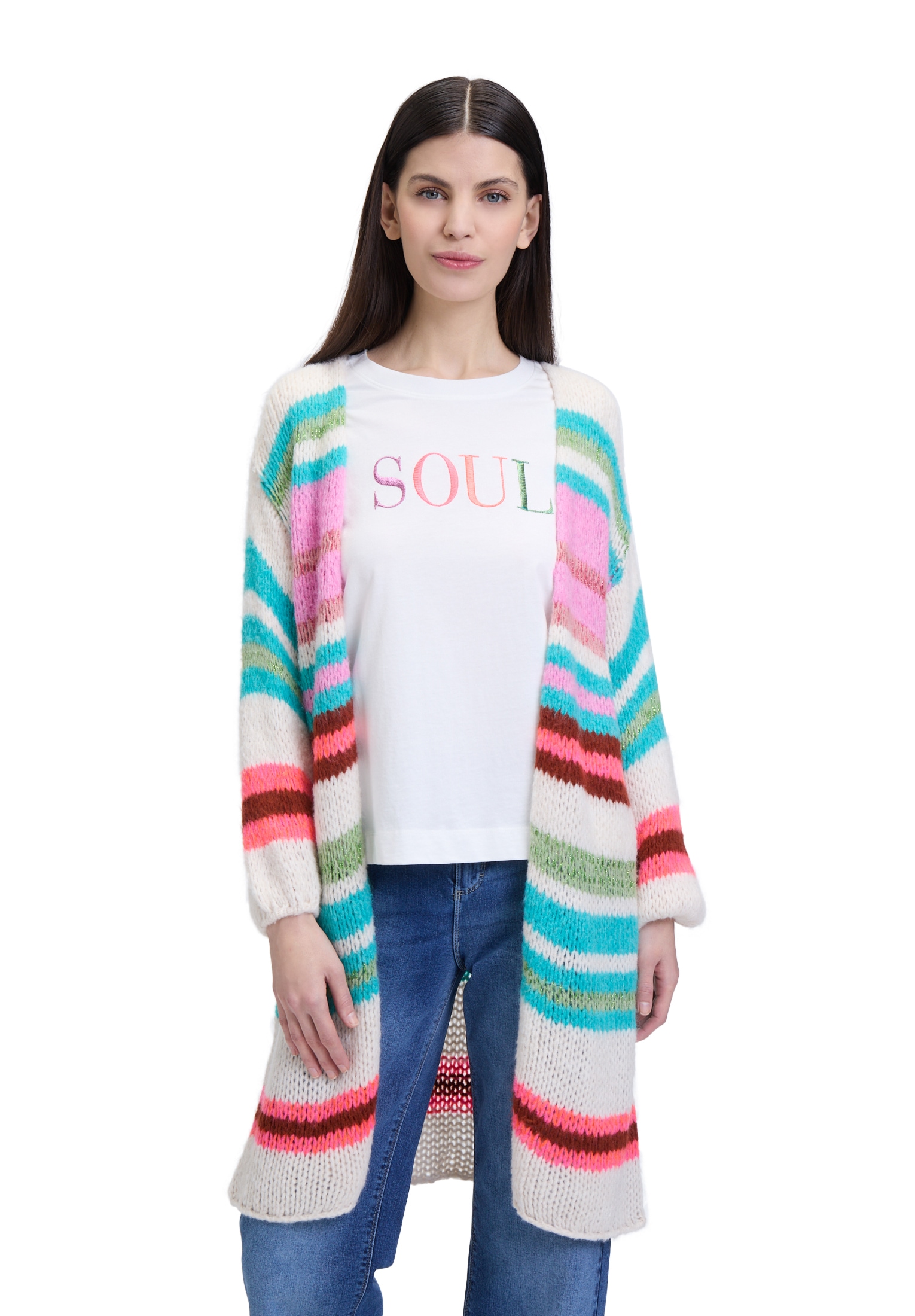 Cartoon Cardigan »Strick-Cardigan mit Blockstreifen«