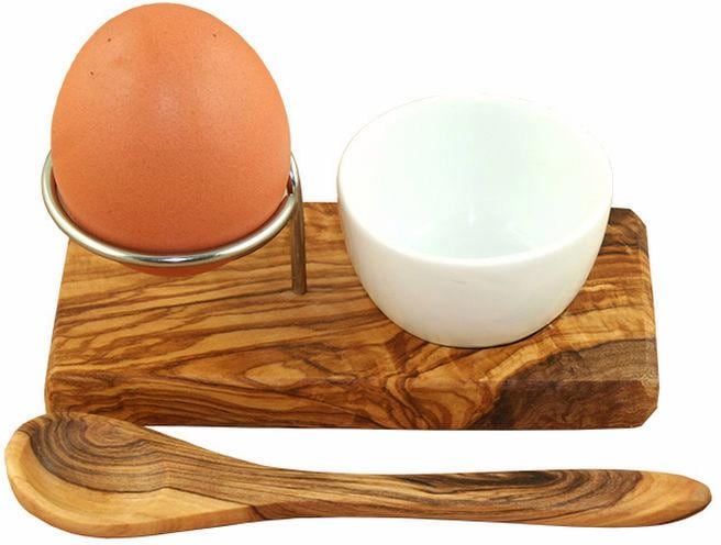 Olivenholz, Plus«, Shop Eierbecher (Set, Olivenholz-erleben OTTO Handarbeit Eierlöffel), mit »Design im Eierbecher Online