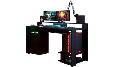 Parisot Gamingtisch »Gaming«, Jugendschreibtisch, Schreibtisch, inkl. LED Beleuchtung... kaufen