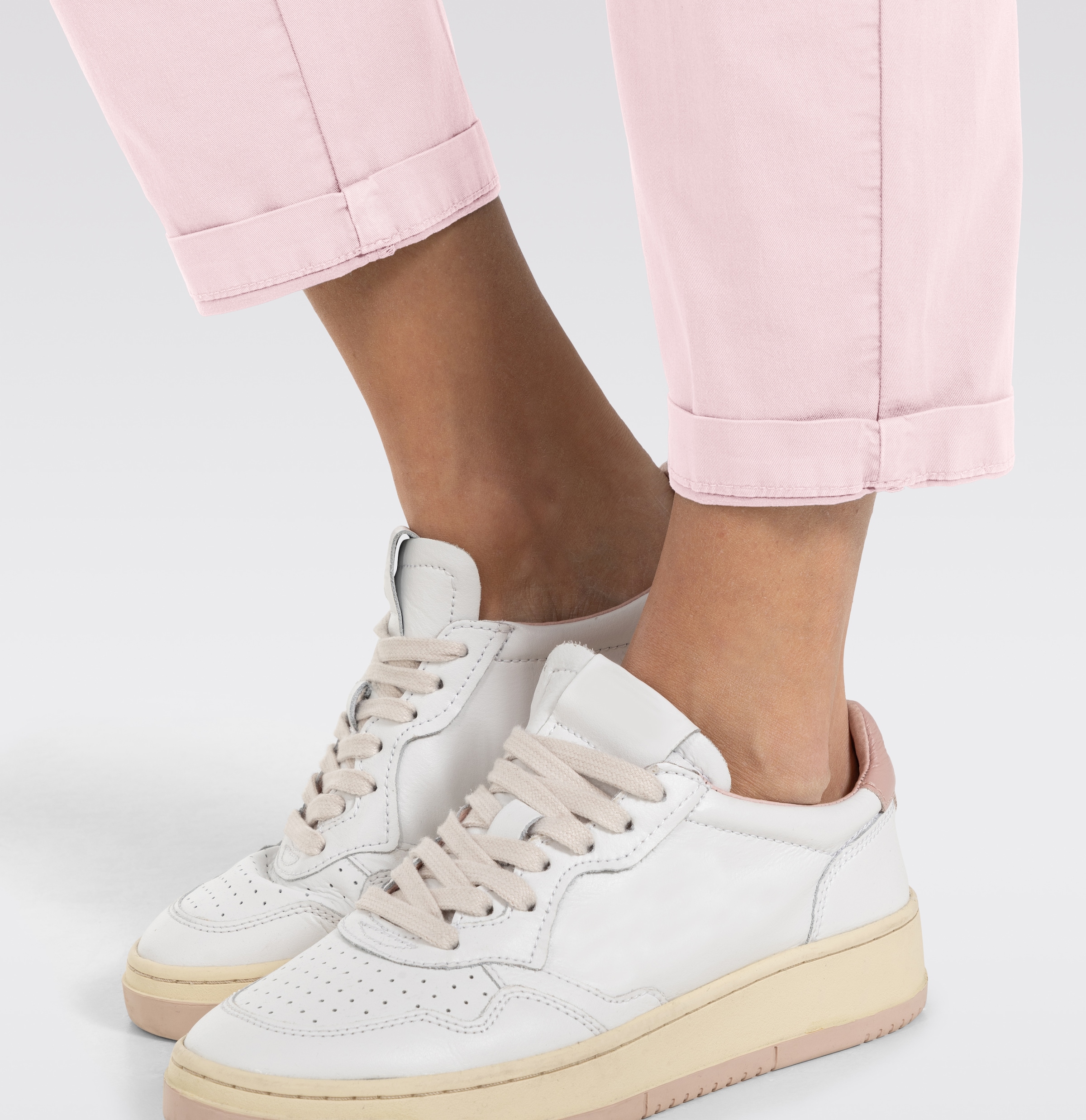 MAC Chinohose »CHINO turn up«, mit dezentem Glanz, elegant und sportiv zugleich