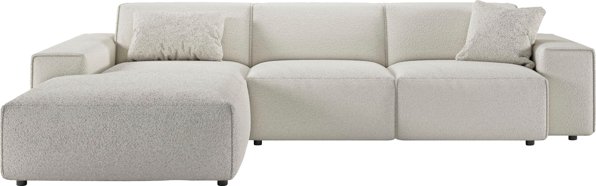 andas Ecksofa »Glimminge auch in Breitcord, Feincord, Bouclé + Easy care-Bezug«, L-Form, Breite 294, Zierkissen