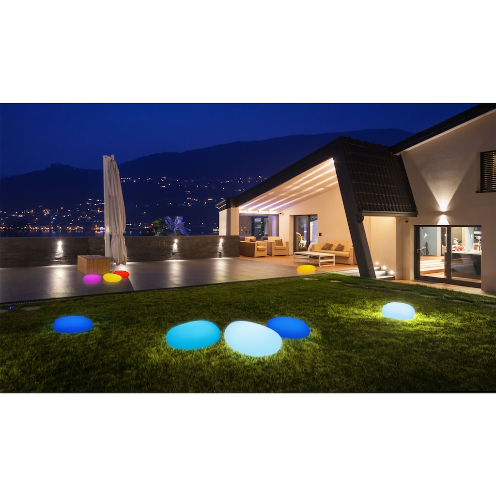 BONETTI LED Gartenleuchte »LED Solar Steinleuchte 50 cm«