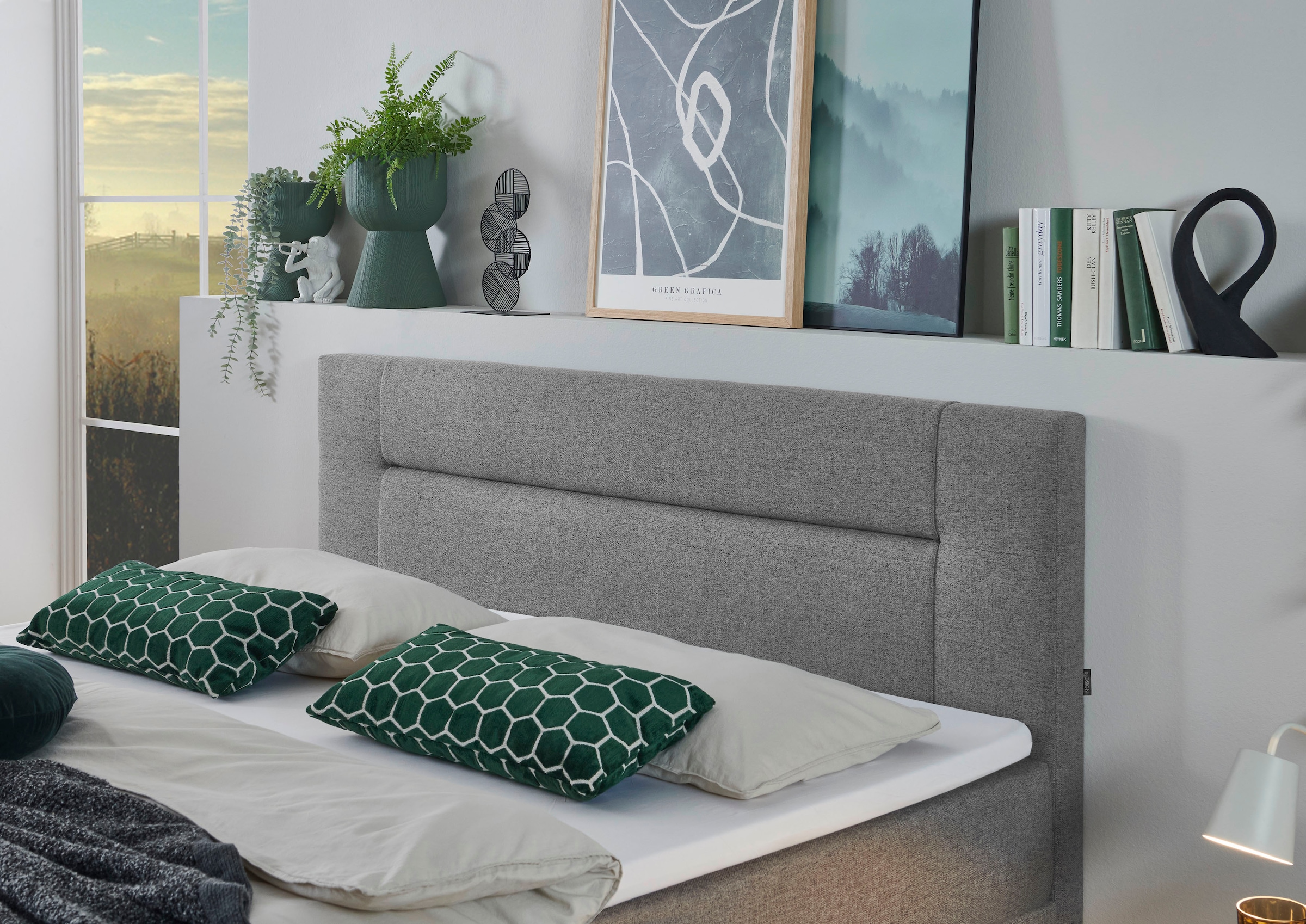 INOSIGN Boxbett »Escalon mit Bettkasten, inkl. Topper«, erhältlich in den Breiten 120x200cm und 180x200cm