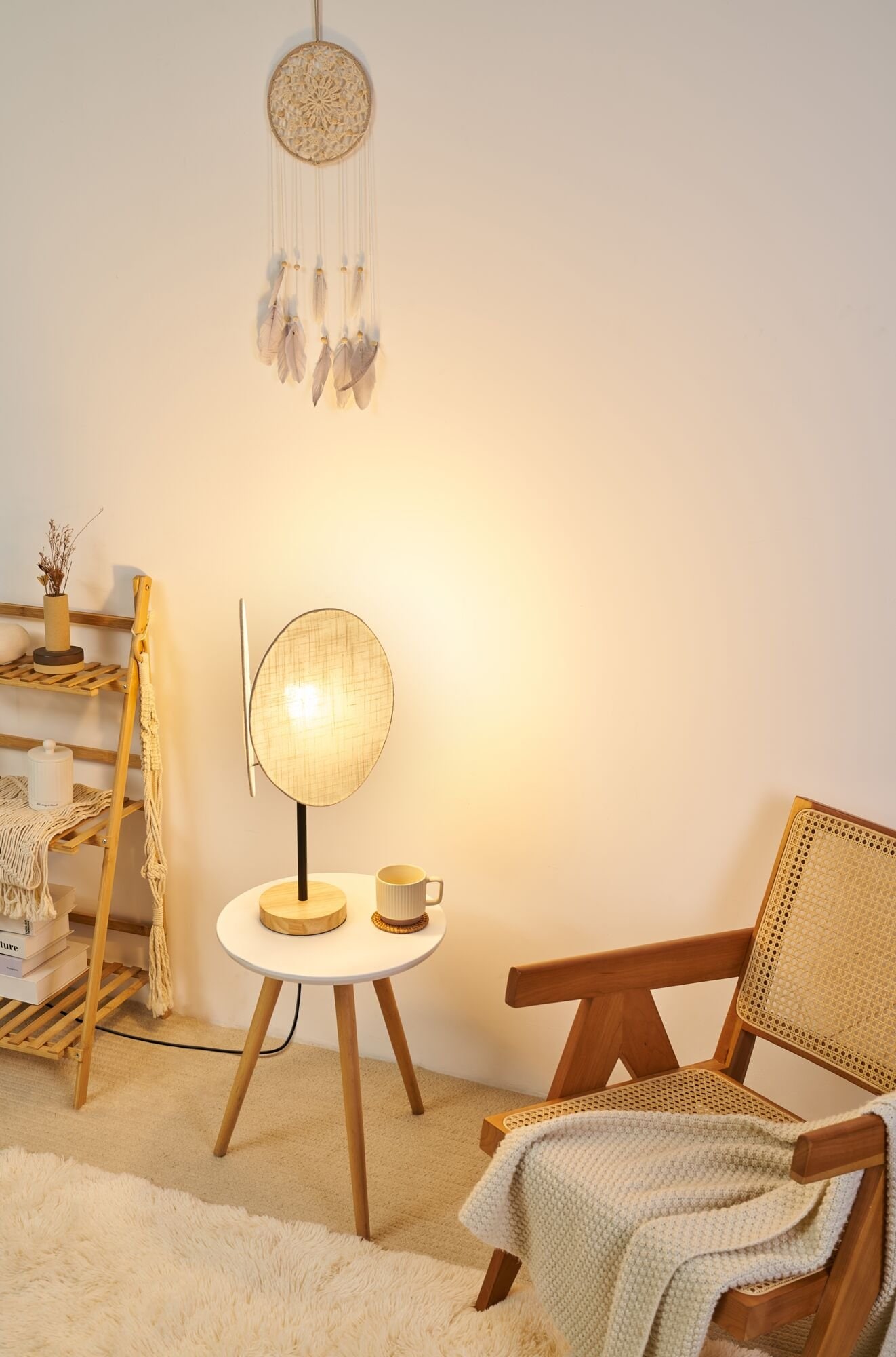 Pauleen Tischleuchte »Boho Darling max20W Beige 230V Metall/Holz/Stoff«, 1 flammig, Leuchtmittel E27 | ohne Leuchtmittel, E27