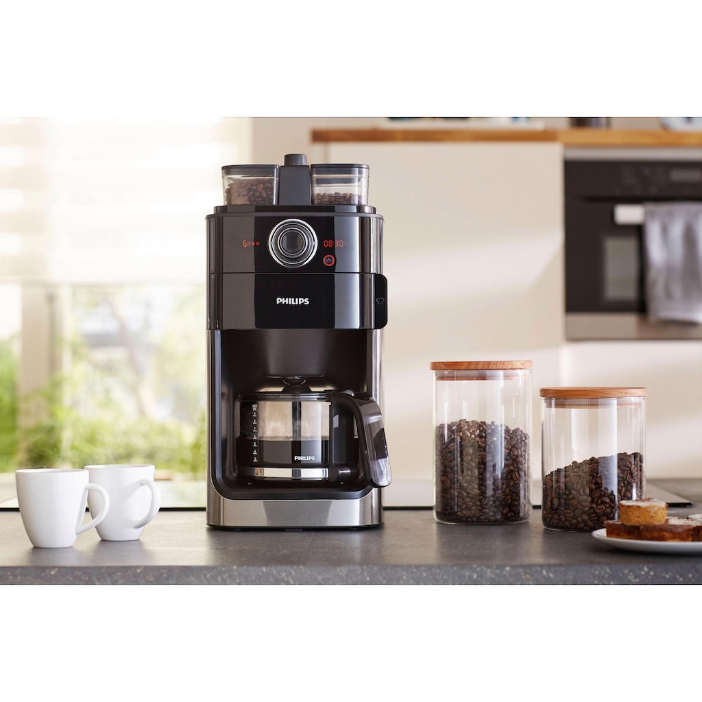 Philips Kaffeemaschine mit Mahlwerk »Grind & Brew HD7769/00«, 1,2 l Kaffeekanne