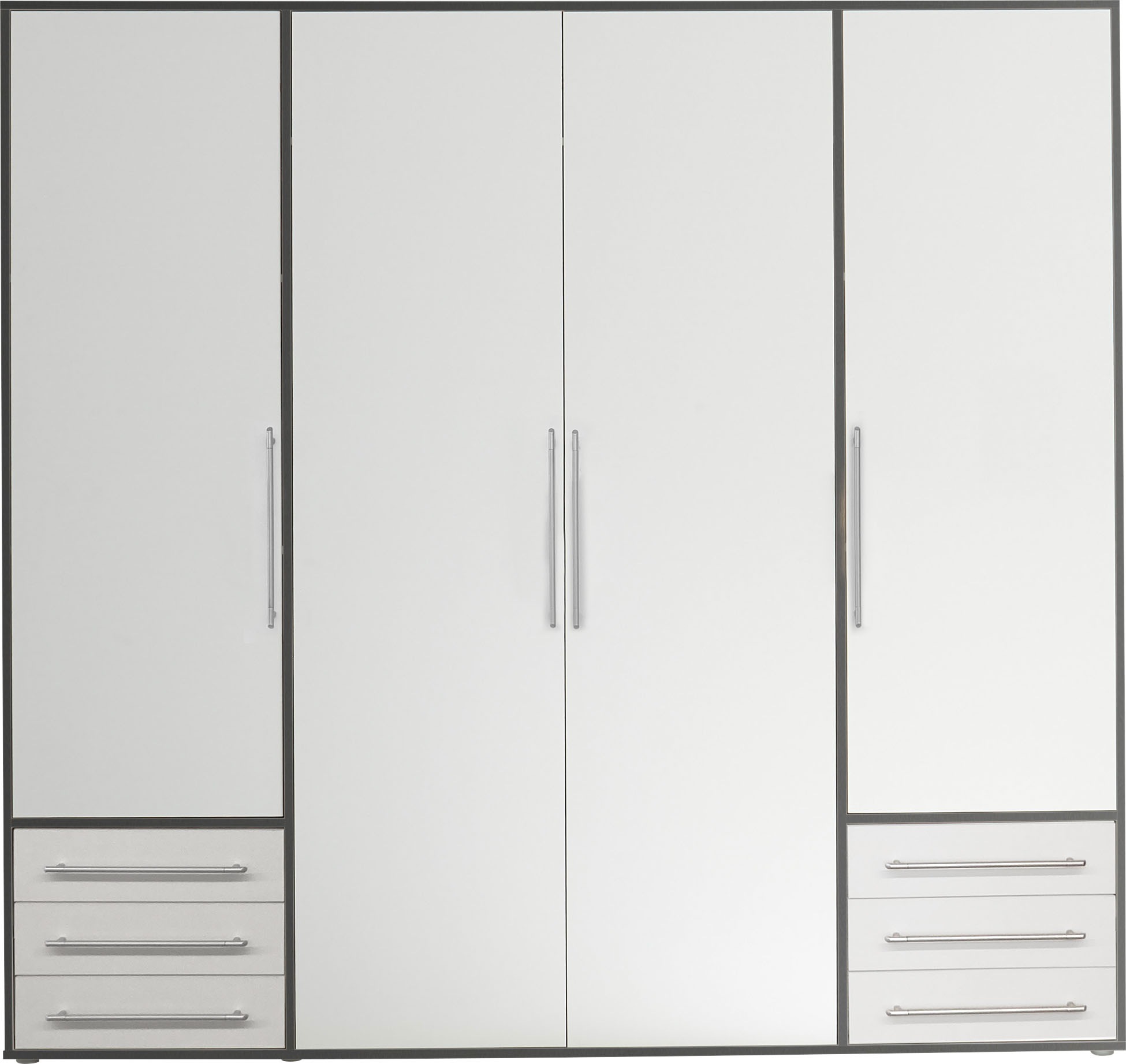 Schlafkontor Drehtürenschrank »Lyss Schrank, Kleiderschrank mit Drehtüren«, in verschiedenen Farben und Größen erhältlich