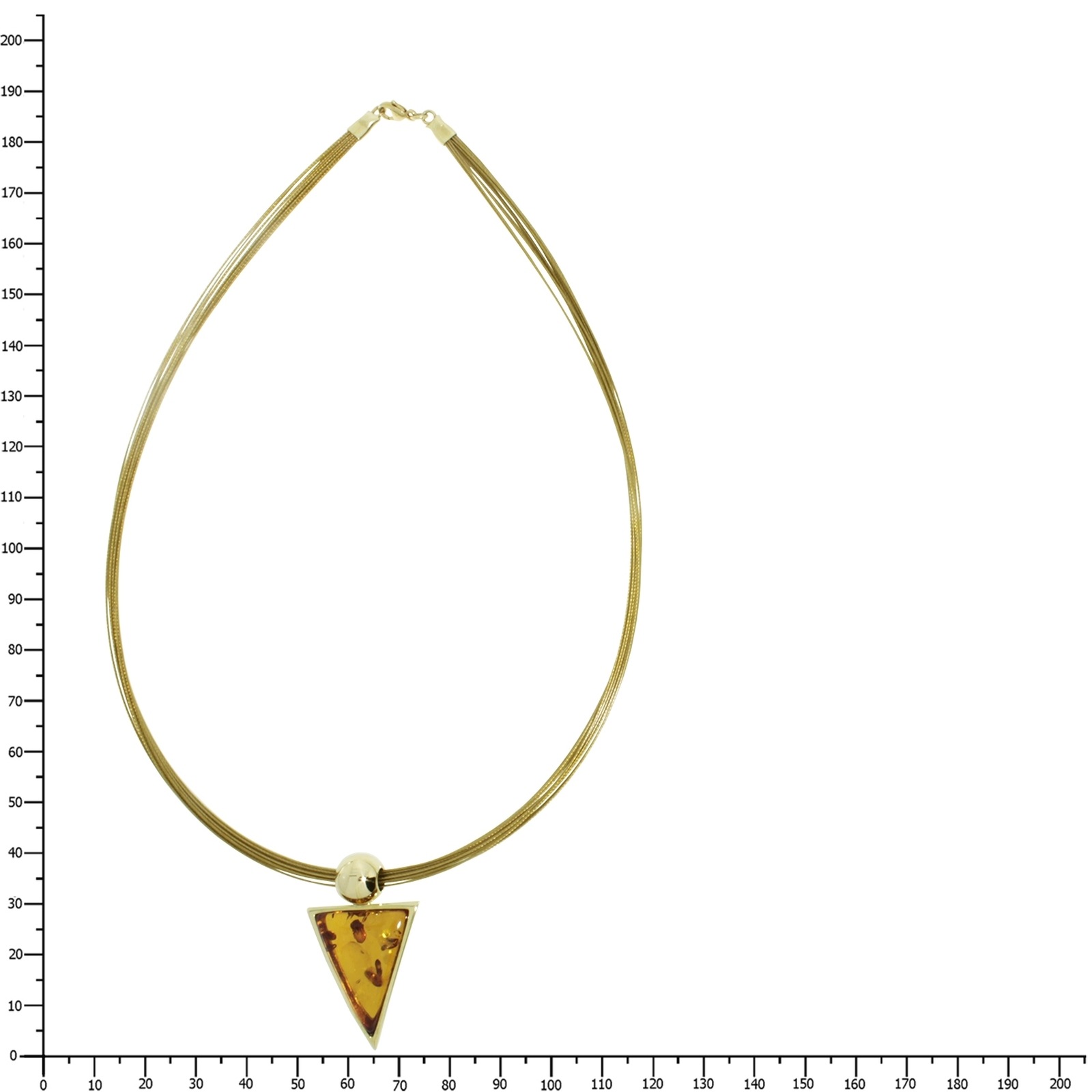 OSTSEE-SCHMUCK Kette mit Anhänger »- Gleiter-Classic 39x22 mm - Gold 333/000 - Bernstein«