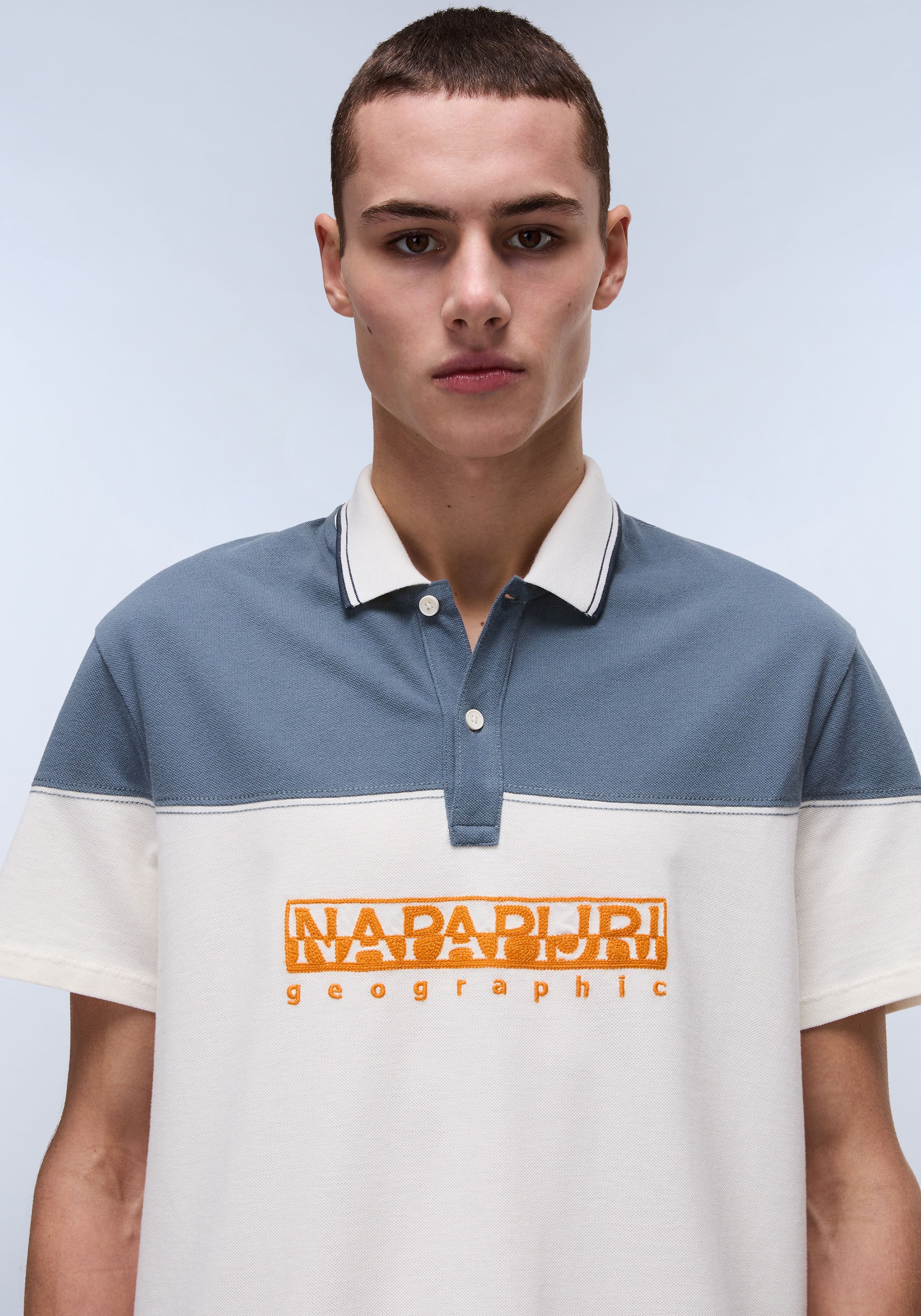 Napapijri Poloshirt »E-SATURNIA SS«, Mit Rundhalsausschnitt