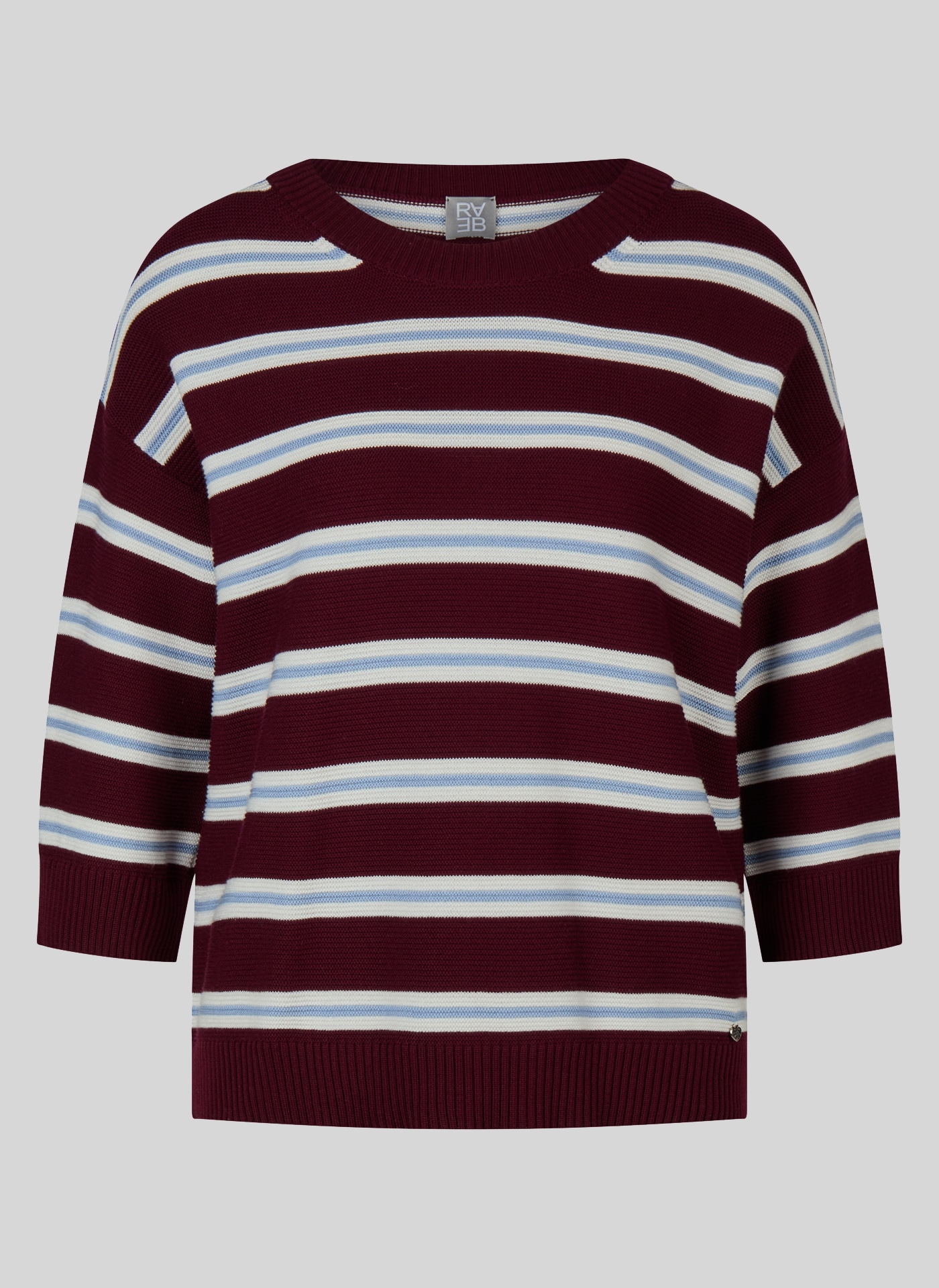 Rabe 3/4 Arm-Pullover in Streifen-Optik